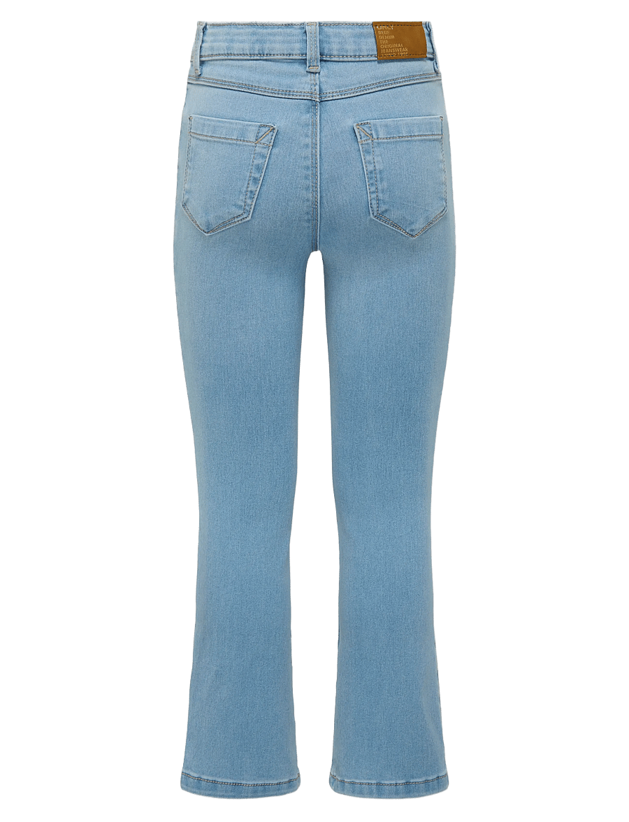 Kids Only - KMGROYAL FLARED FLOWER JEANS NOOS - Įprasto kirpimo džinsai - light blue denim - 2