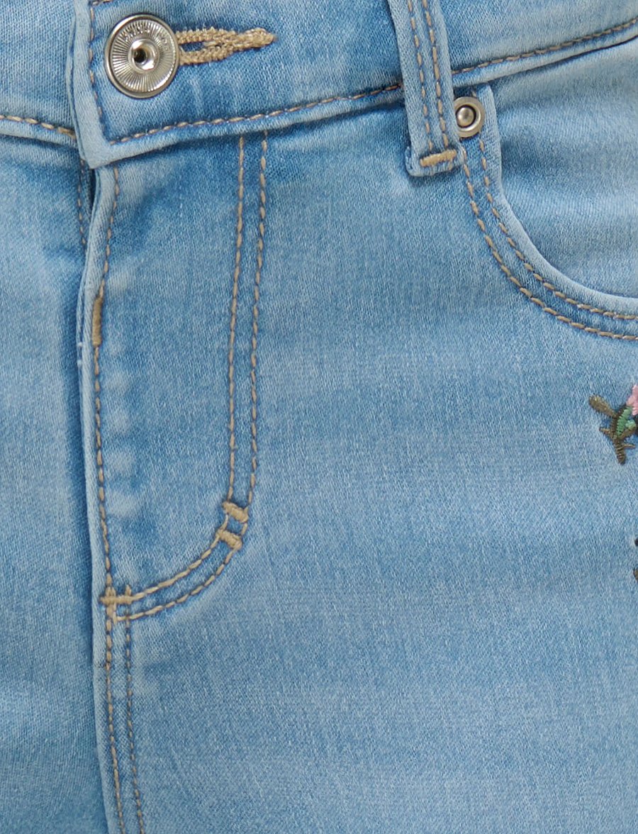 Kids Only - KMGROYAL FLARED FLOWER JEANS NOOS - Įprasto kirpimo džinsai - light blue denim - 4