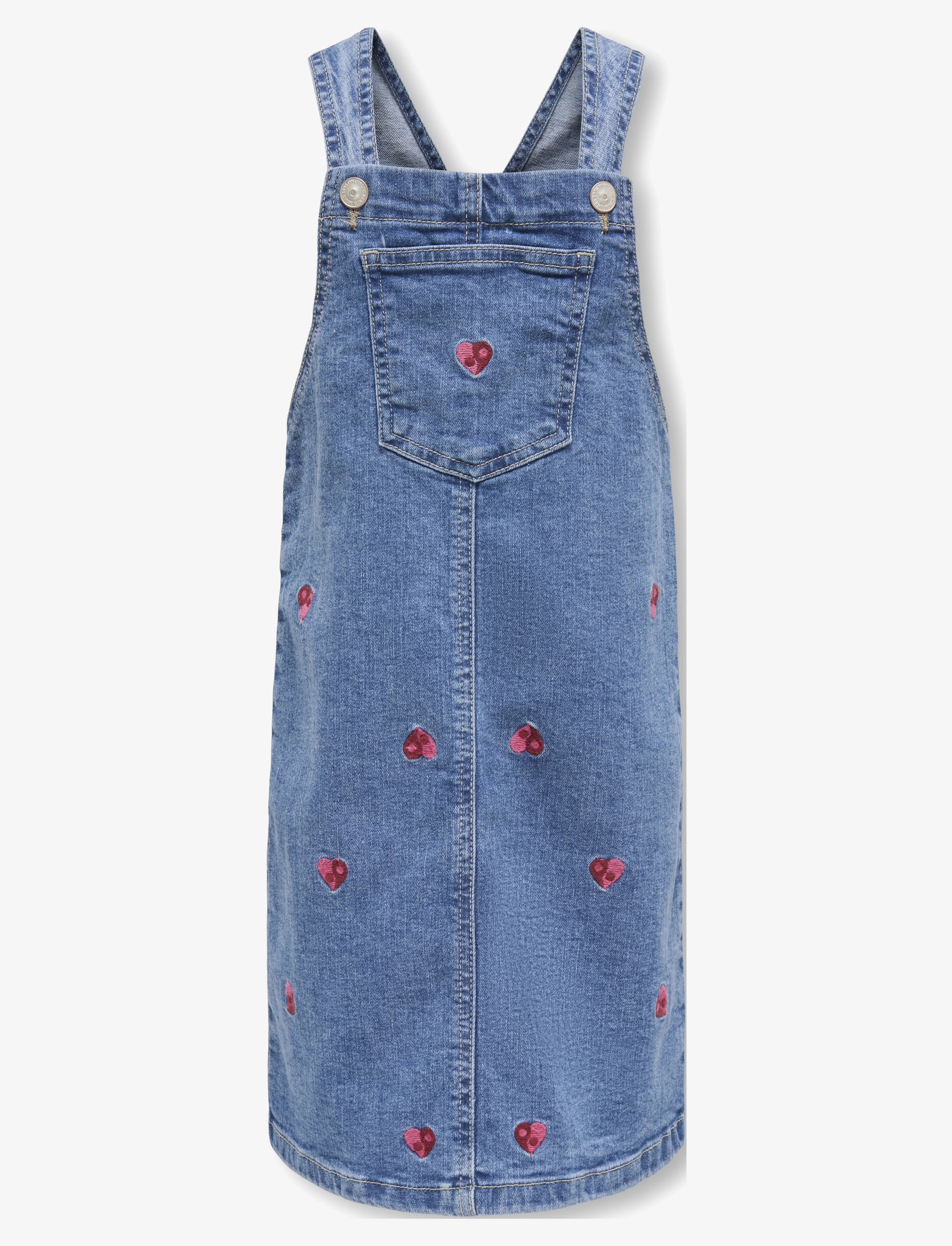 Kids Only KMGKLARA Y/Y HEART SPENCER DRESS DNM - Kjoler & Nederdele - LIGHT BLUE DENIM / blue