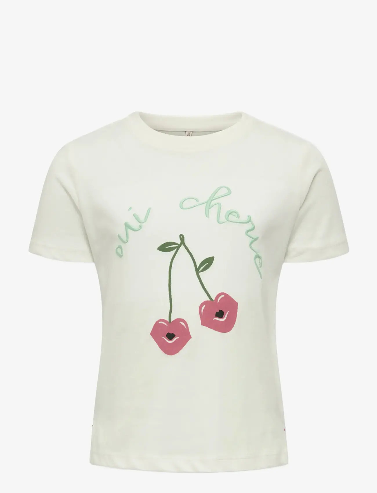 Kids Only - KMGCANDY LIFE S/S PRINTED TEE JRS NOOS - short-sleeved t-shirts - cloud dancer - 1