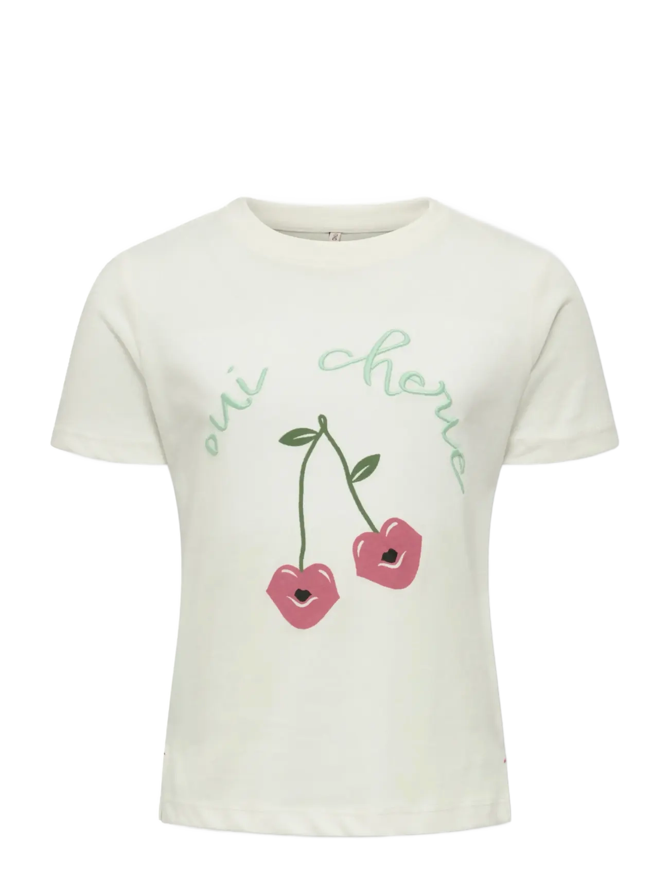 Kids Only KMGCANDY LIFE S/S PRINTED TEE JRS NOOS - Toppe og t-shirts - CLOUD DANCER / white