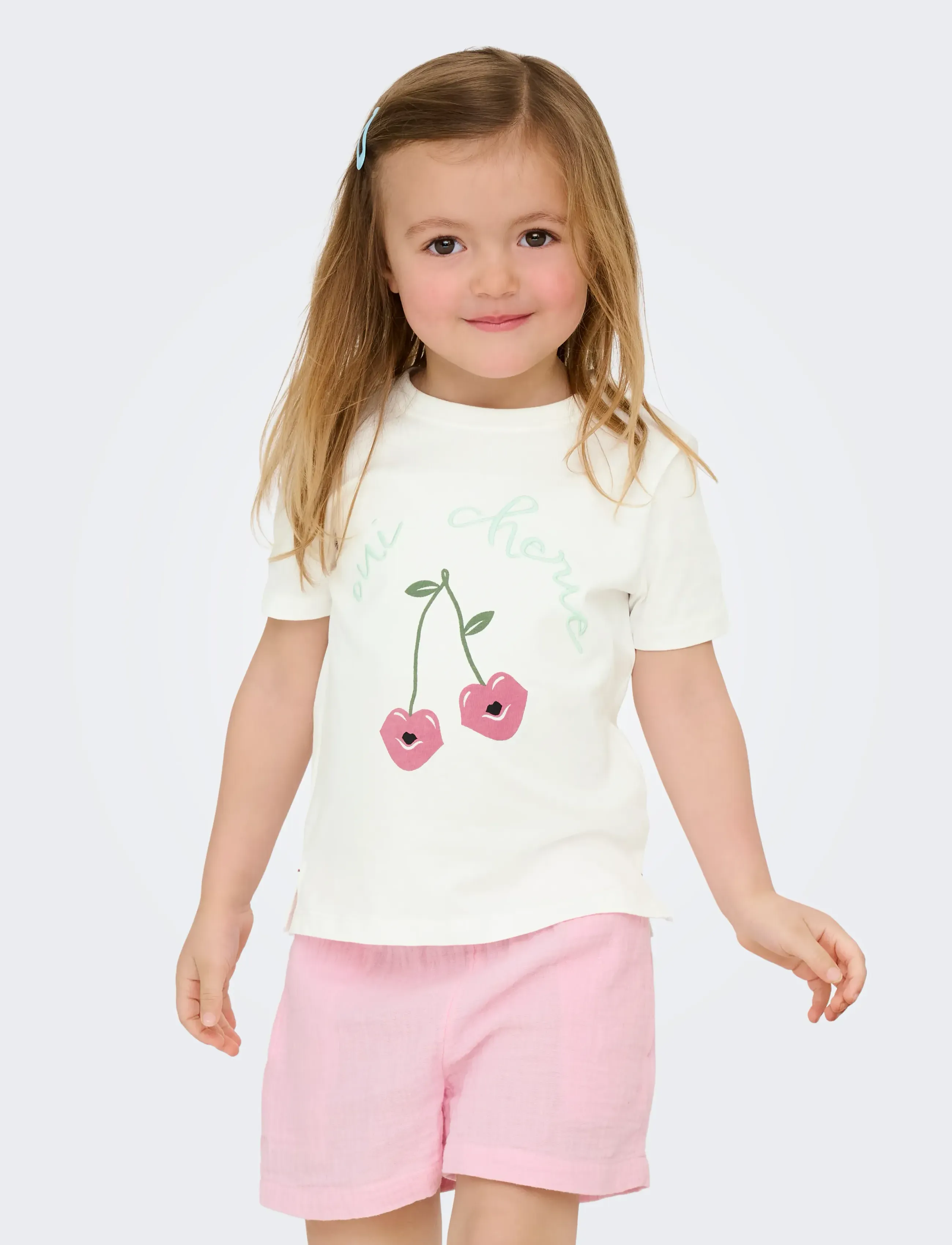Kids Only KMGCANDY LIFE S/S PRINTED TEE JRS NOOS - Oberteile - CLOUD DANCER / white