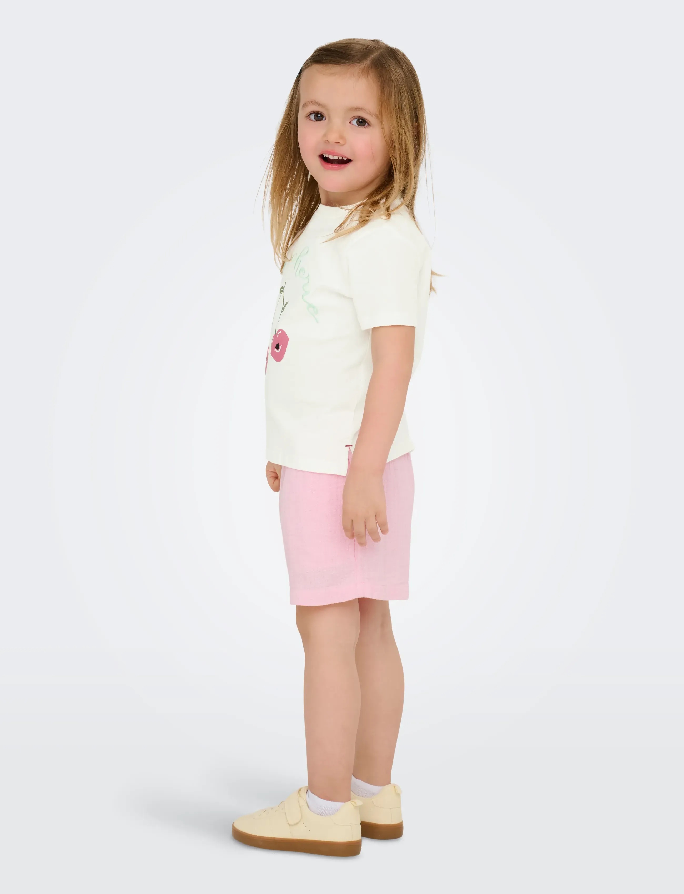 Kids Only - KMGCANDY LIFE S/S PRINTED TEE JRS NOOS - lühikeste varrukatega t-särgid - cloud dancer - 3