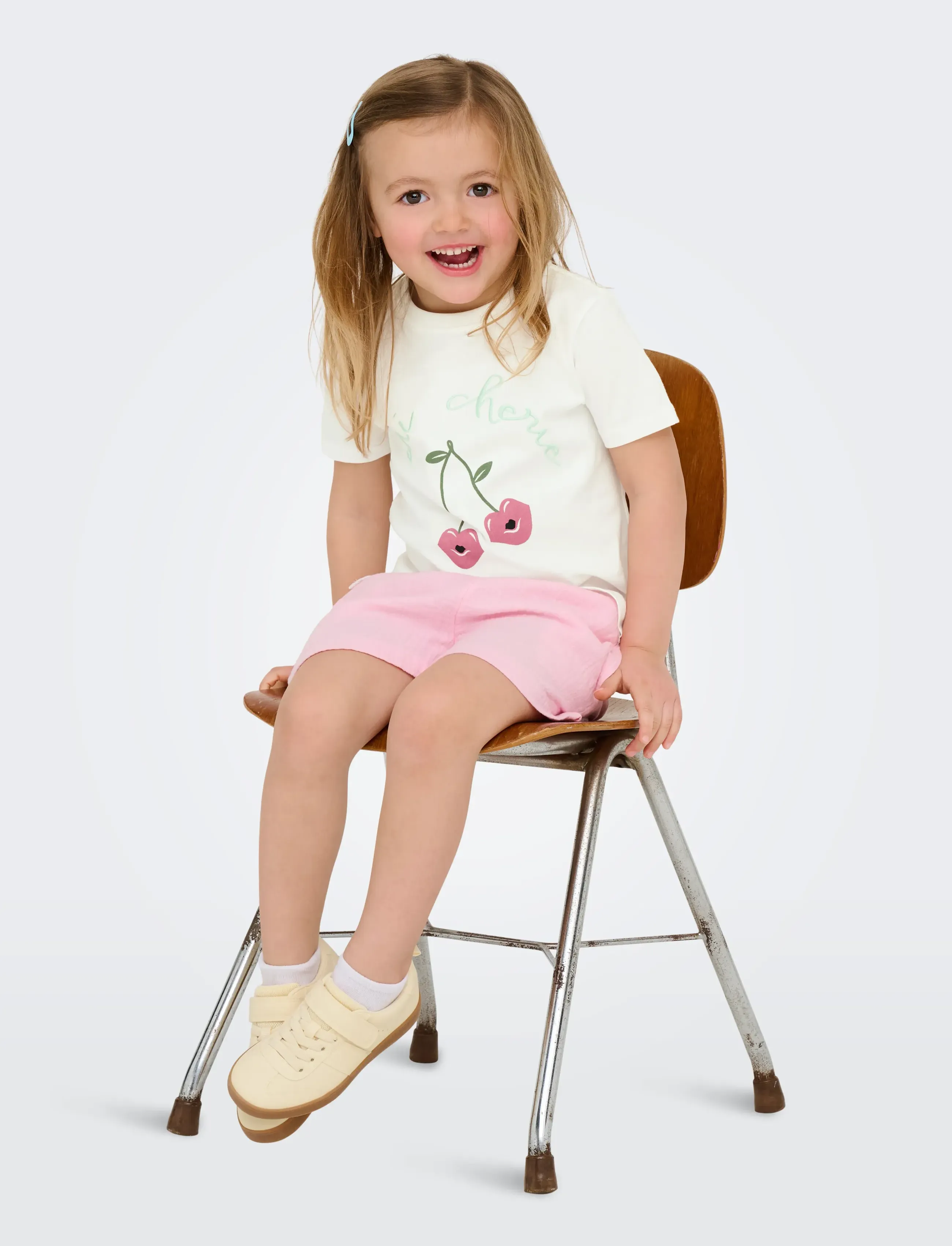 Kids Only - KMGCANDY LIFE S/S PRINTED TEE JRS NOOS - lühikeste varrukatega t-särgid - cloud dancer - 4