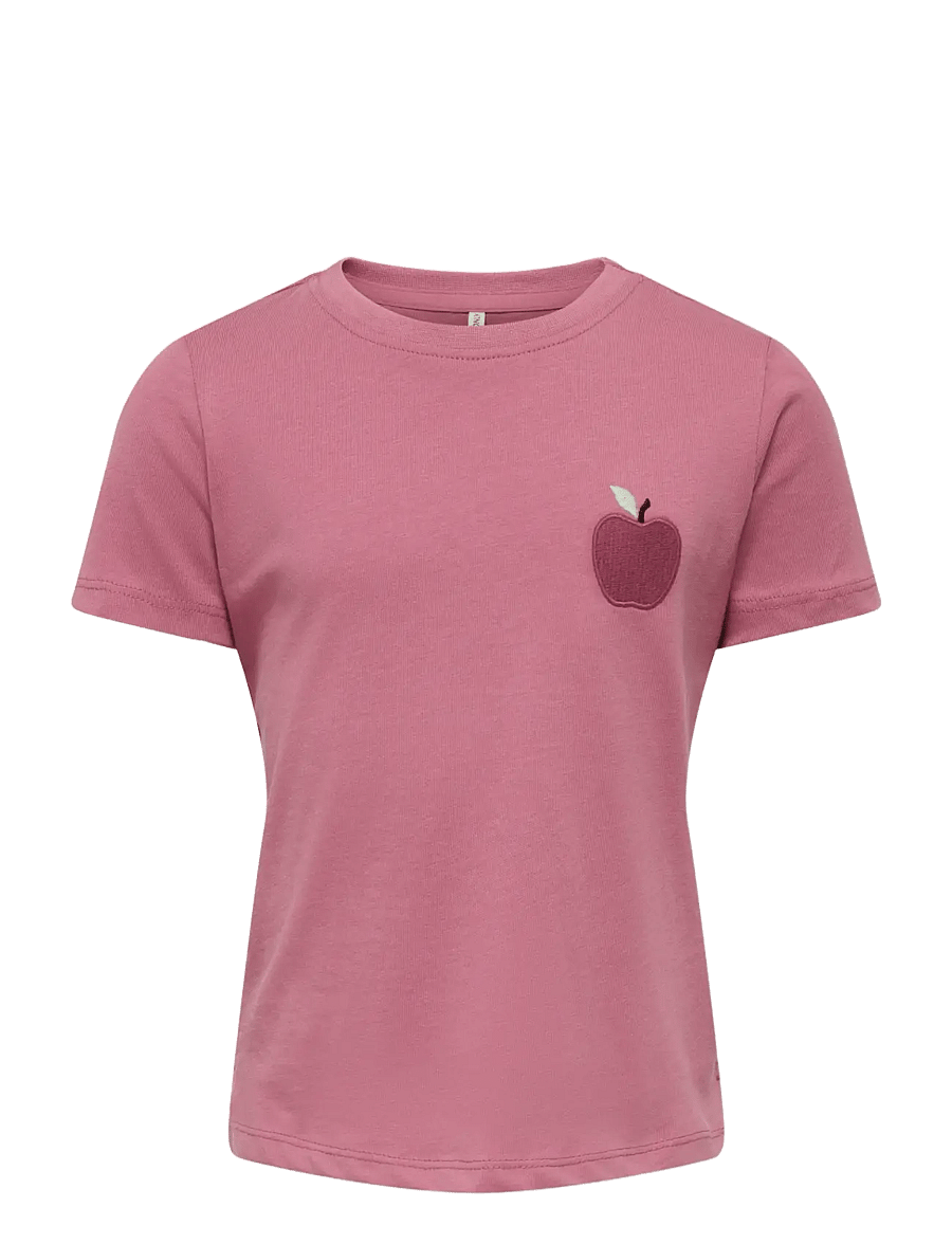 Kids Only - KMGCANDY LIFE S/S PRINTED TEE JRS NOOS - lühikeste varrukatega t-särgid - heather rose - 1