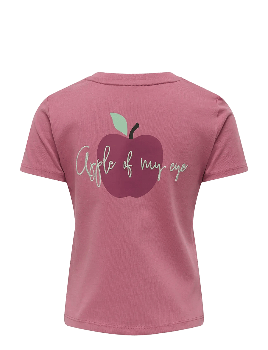 Kids Only - KMGCANDY LIFE S/S PRINTED TEE JRS NOOS - lühikeste varrukatega t-särgid - heather rose - 2