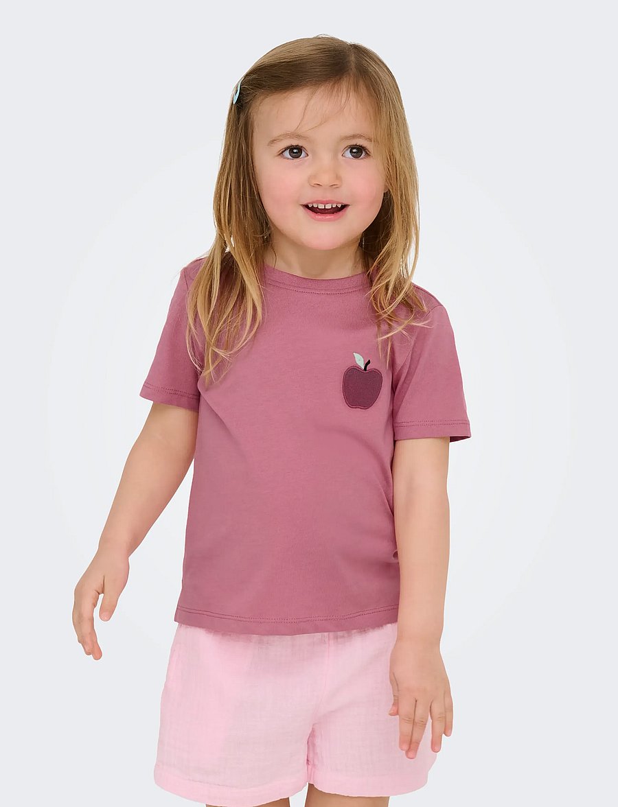 Kids Only - KMGCANDY LIFE S/S PRINTED TEE JRS NOOS - lühikeste varrukatega t-särgid - heather rose - 0