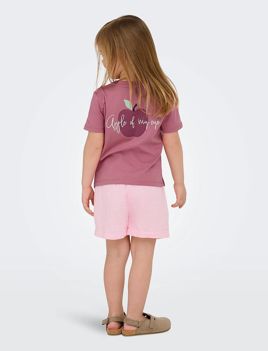 Kids Only - KMGCANDY LIFE S/S PRINTED TEE JRS NOOS - lühikeste varrukatega t-särgid - heather rose - 3