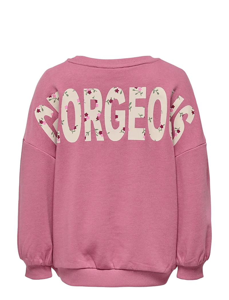 Kids Only - KMGGEORGIA LIFE LS PRINT UB SWT NOOS - dressipluusid - heather rose - 2