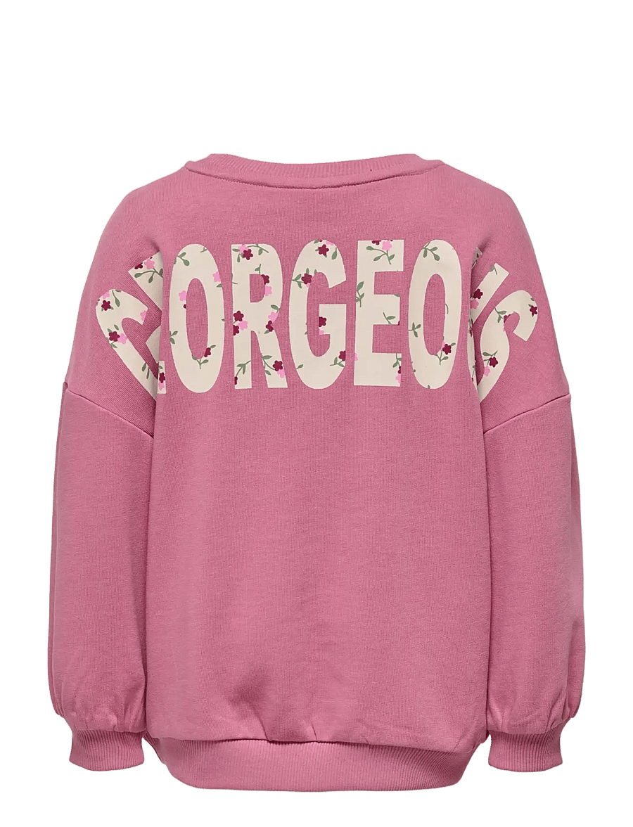 Kids Only - KMGGEORGIA LIFE LS PRINT UB SWT NOOS - sweatshirts - heather rose - 2