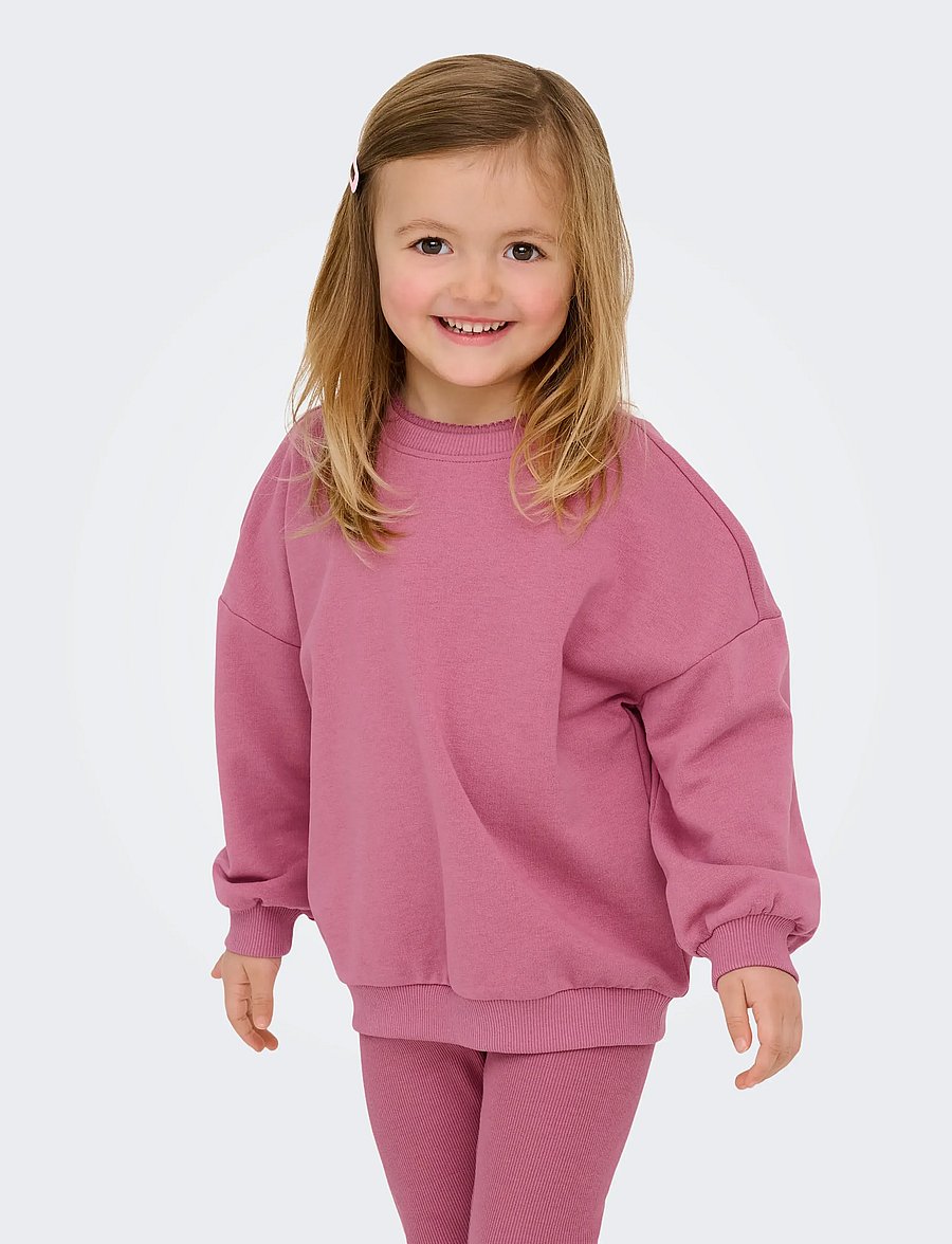 Kids Only - KMGGEORGIA LIFE LS PRINT UB SWT NOOS - sweatshirts - heather rose - 0