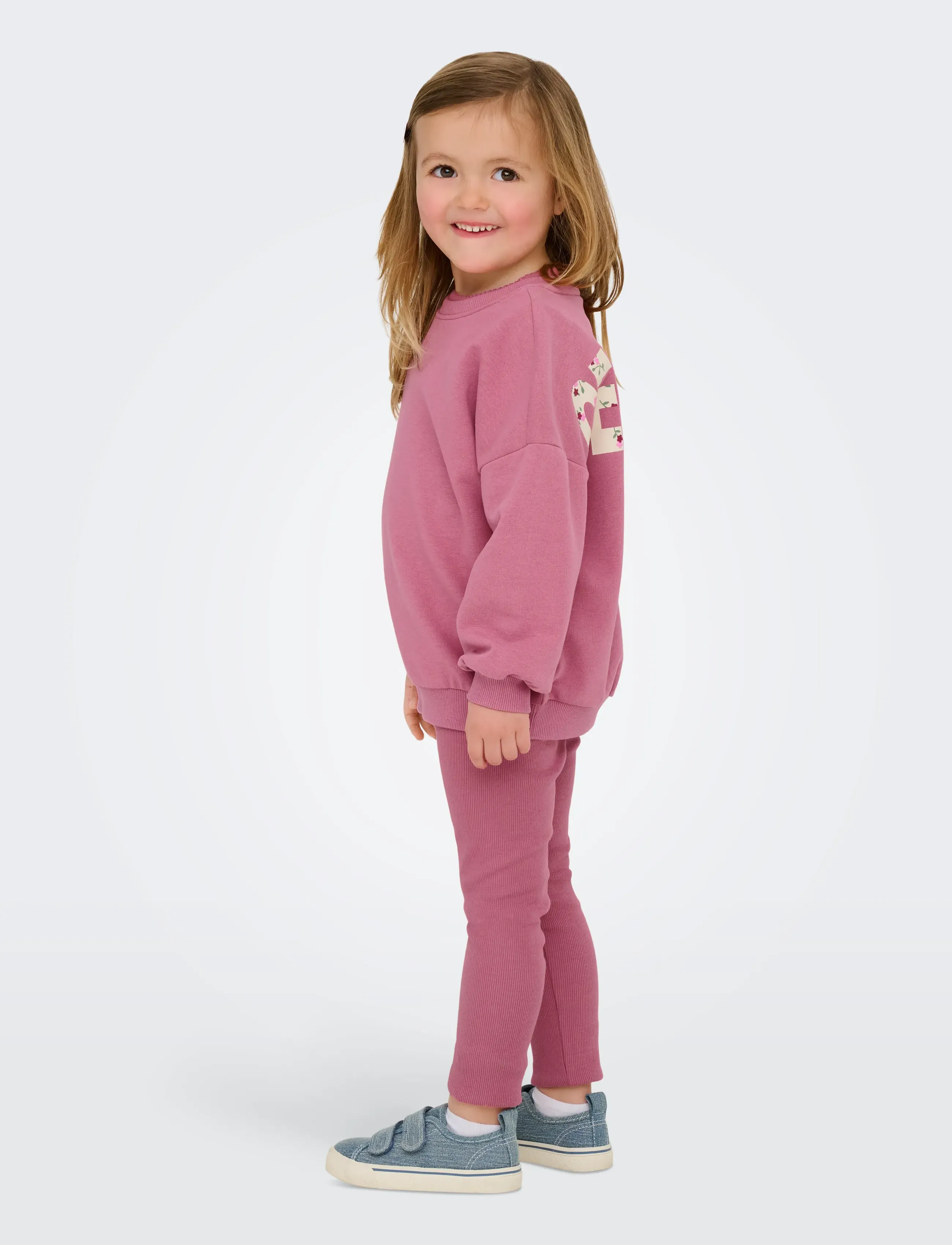 Kids Only - KMGGEORGIA LIFE LS PRINT UB SWT NOOS - sweatshirts - heather rose - 3