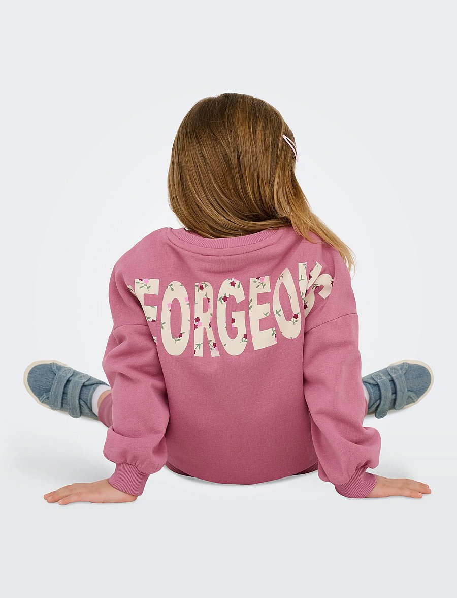 Kids Only - KMGGEORGIA LIFE LS PRINT UB SWT NOOS - sweatshirts - heather rose - 4