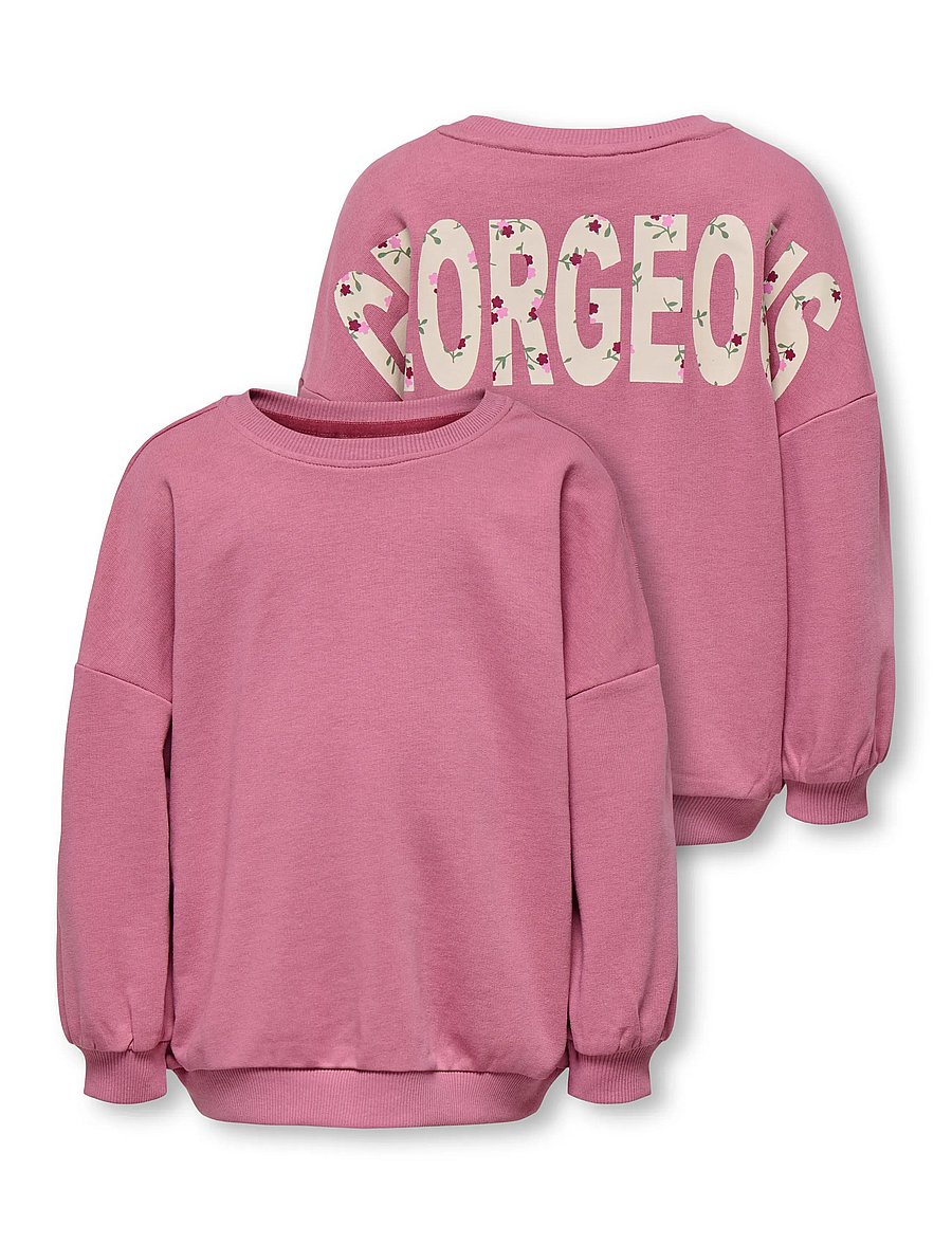 Kids Only - KMGGEORGIA LIFE LS PRINT UB SWT NOOS - sweatshirts - heather rose - 5