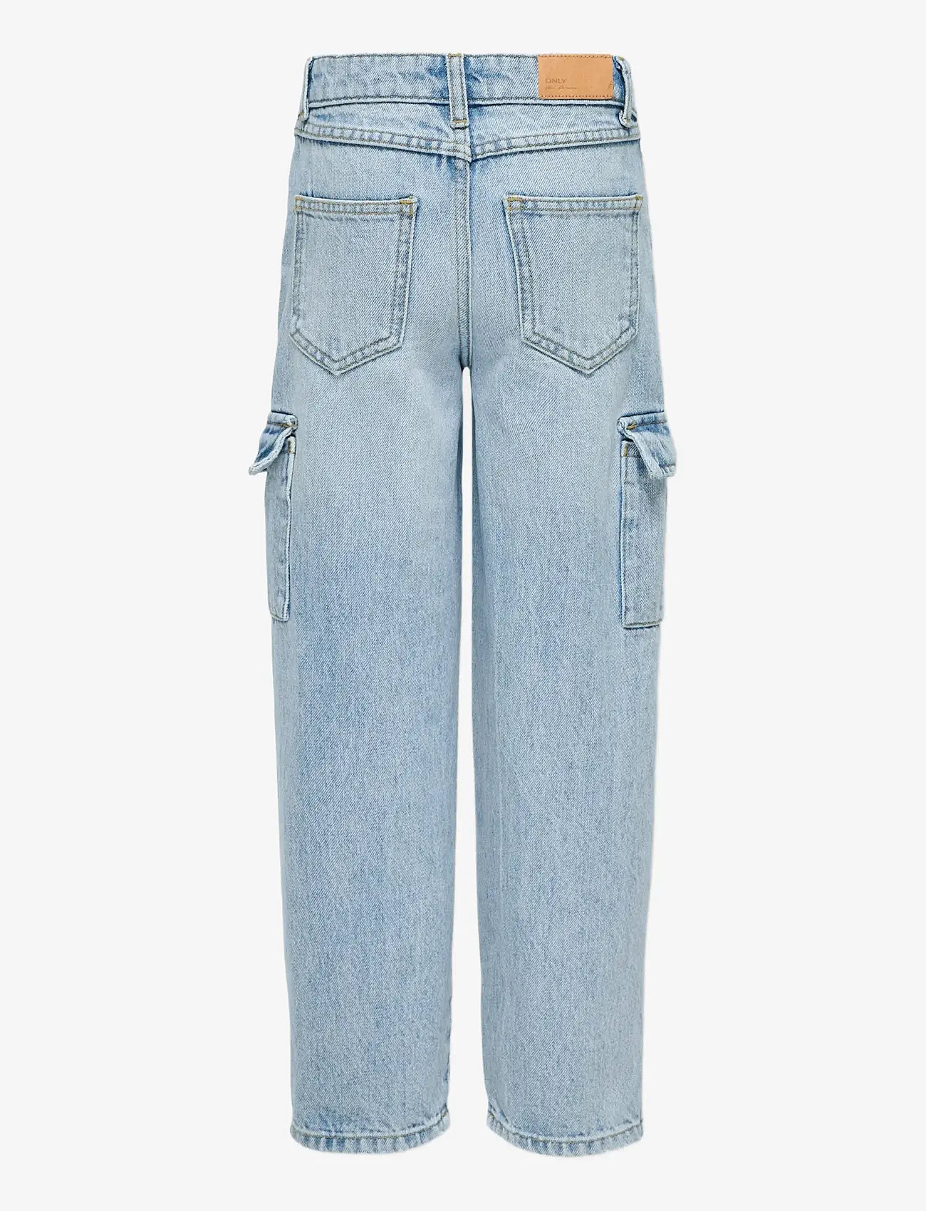 Kids Only - KOGHARMONY WIDE CARGO CARROT AZG NOOS - hosen mit weitem bein - light blue denim - 2