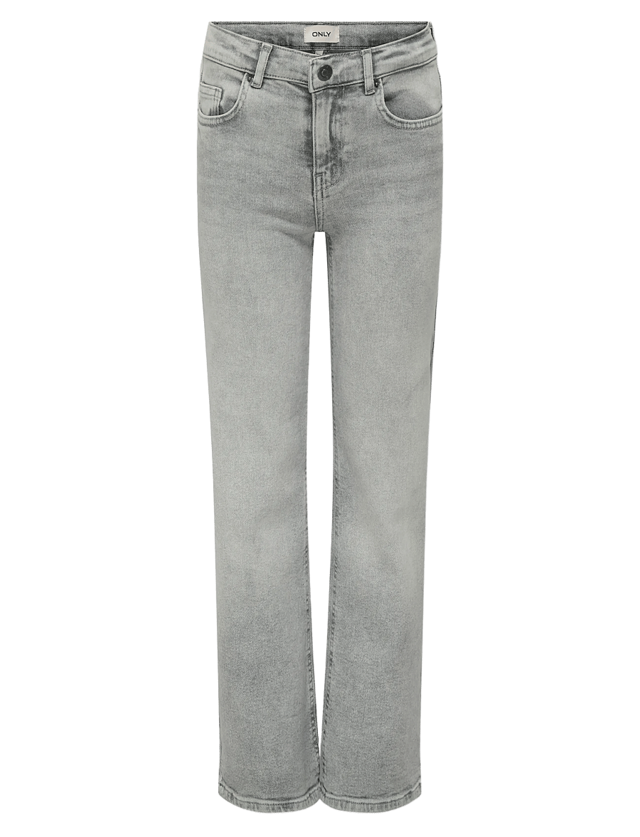 Kids Only - KOGJUICY HW WIDE LEG REA707 DNM NOOS - brede jeans - medium grey denim - 0