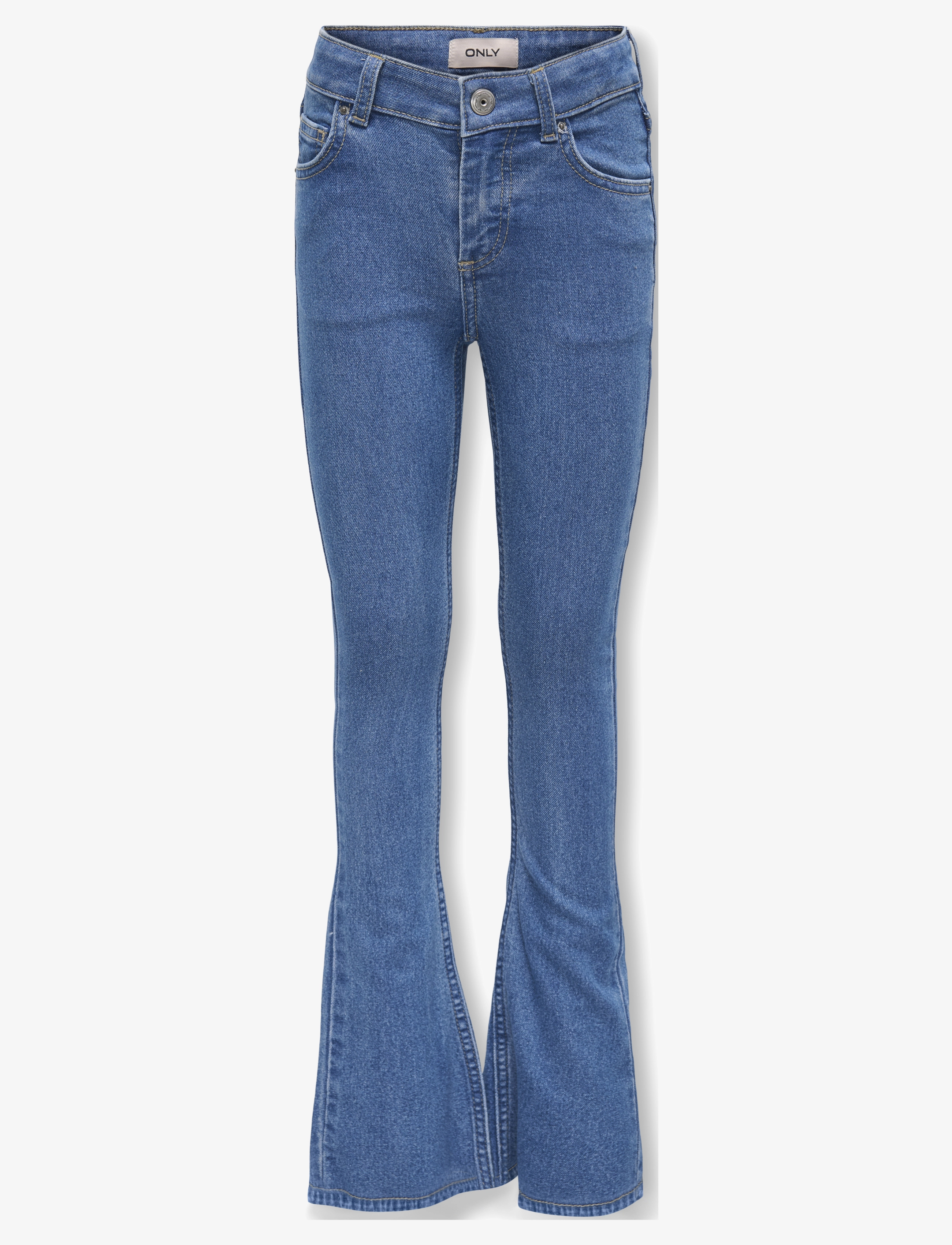 Kids Only - KOGHUSH FLARED DNM AKM186 NOOS - hosen mit weitem bein - light blue denim - 1