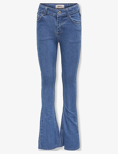 Kids Only KOGHUSH FLARED DNM AKM186 NOOS - Hosen mit weitem Bein - LIGHT BLUE DENIM / blue