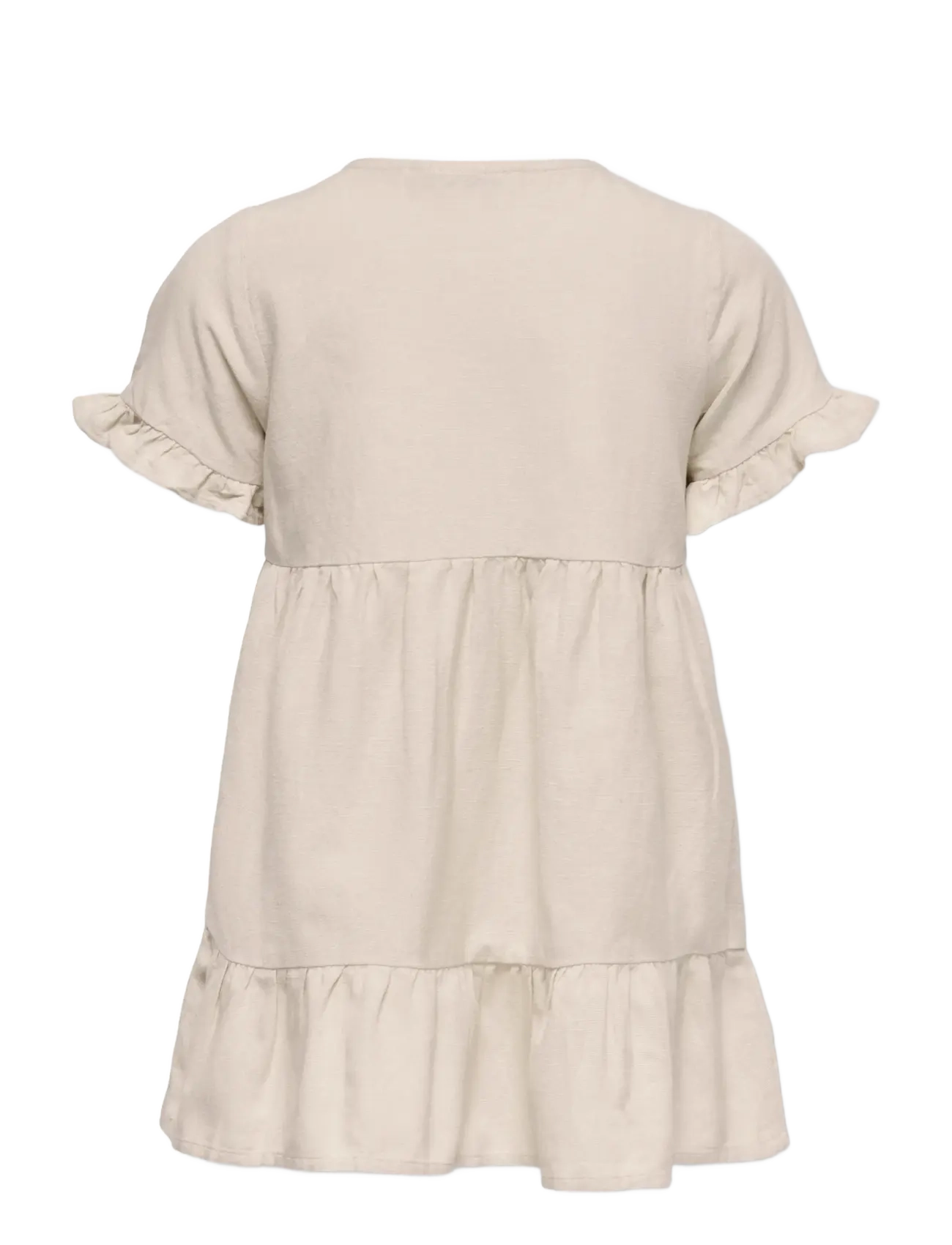 Kids Only - KMGANNABELL S/S LINEN DRESS PNT - robes pour bébés à manches courtes - pumice stone - 1