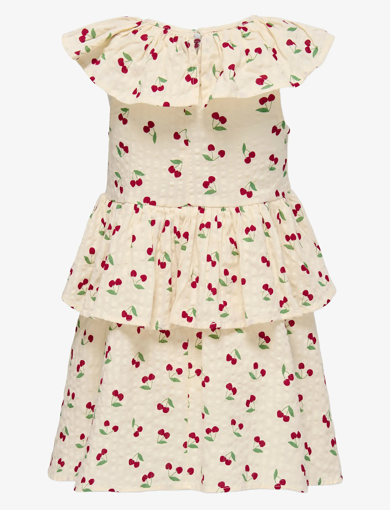 Kids Only - KMGCERISE S/L LAYERED DRESS AOP WVN - Ærmeløse hverdagskjoler - whitecap gray - 2