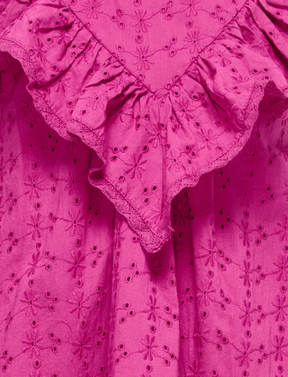 Kids Only - KMGMARGOT LIFE S/L EMBROIDERY DRESS WVN - varrukateta vabaaja kleidid - fuchsia fedora - 2