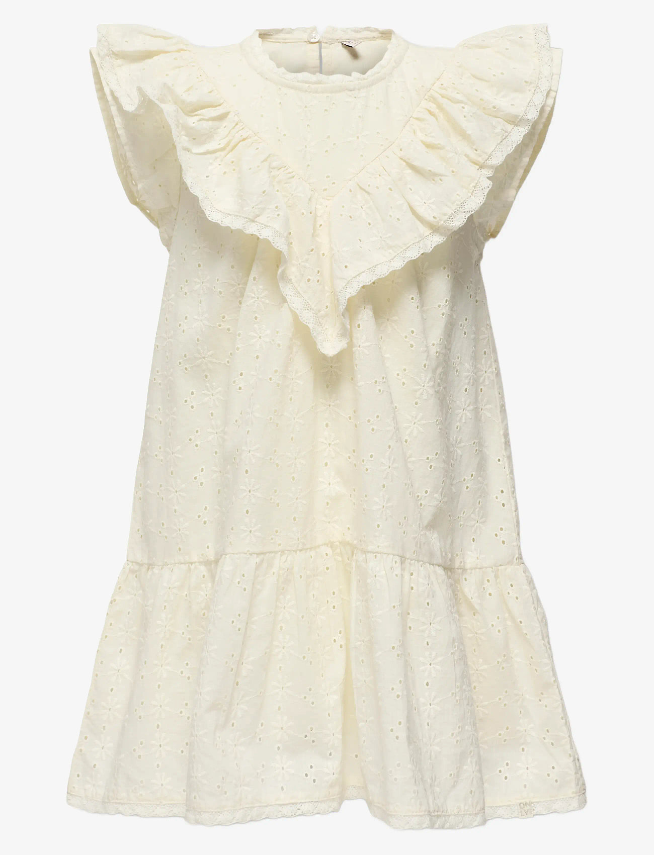 Kids Only - KMGMARGOT LIFE S/L EMBROIDERY DRESS WVN - sleeveless casual dresses - tofu - 0