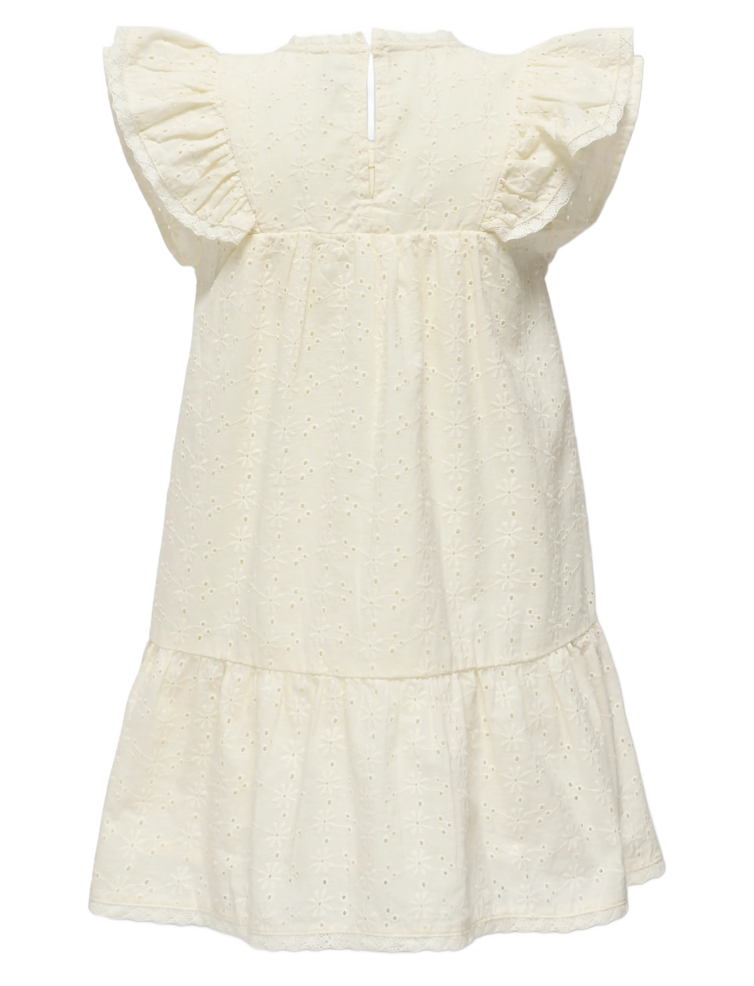 Kids Only - KMGMARGOT LIFE S/L EMBROIDERY DRESS WVN - tofu - 1