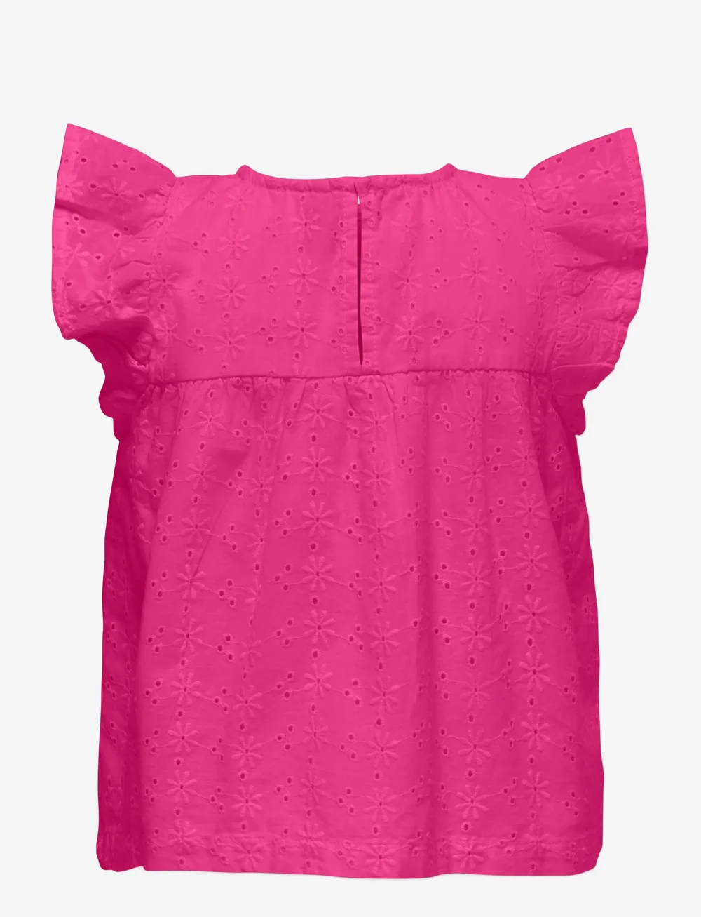 Kids Only - KMGMARGOT LIFE S/L EMBROIDERY TOP WVN - blouses & tunics - fuchsia fedora - 1