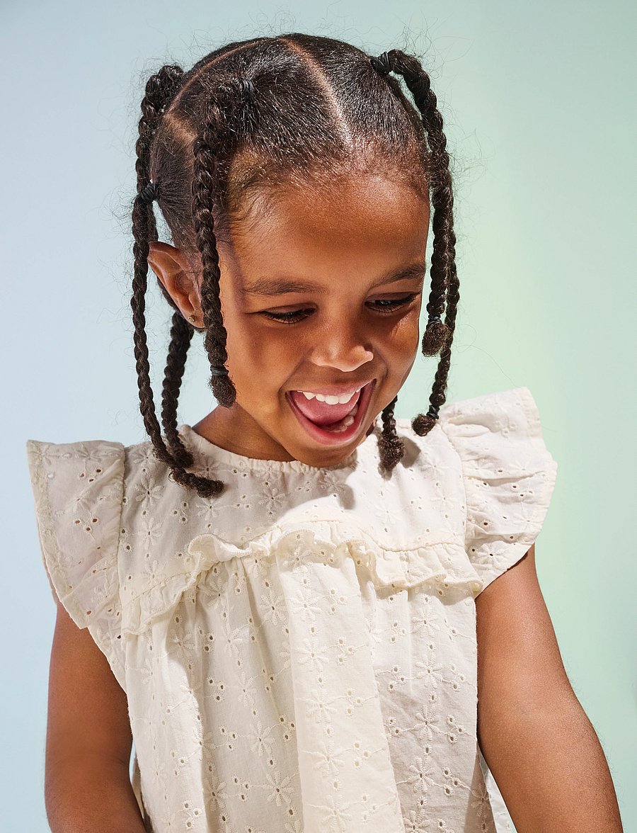Kids Only - KMGMARGOT LIFE S/L EMBROIDERY TOP WVN - bluser & tunikaer - tofu - 0