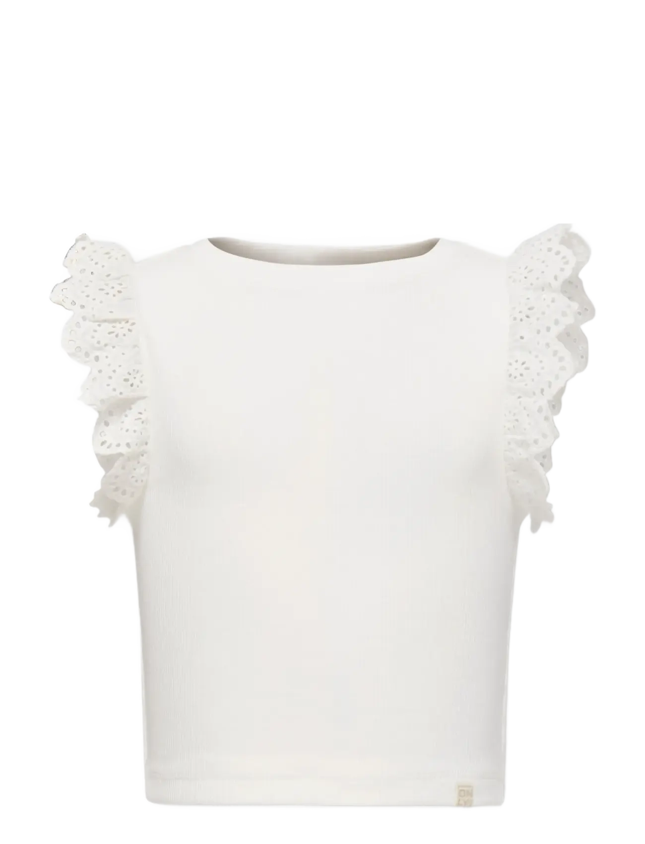 Kids Only KMGDREA LIIFE S/L DETAIL-TOP JRS - Toppe og t-shirts - CLOUD DANCER / white