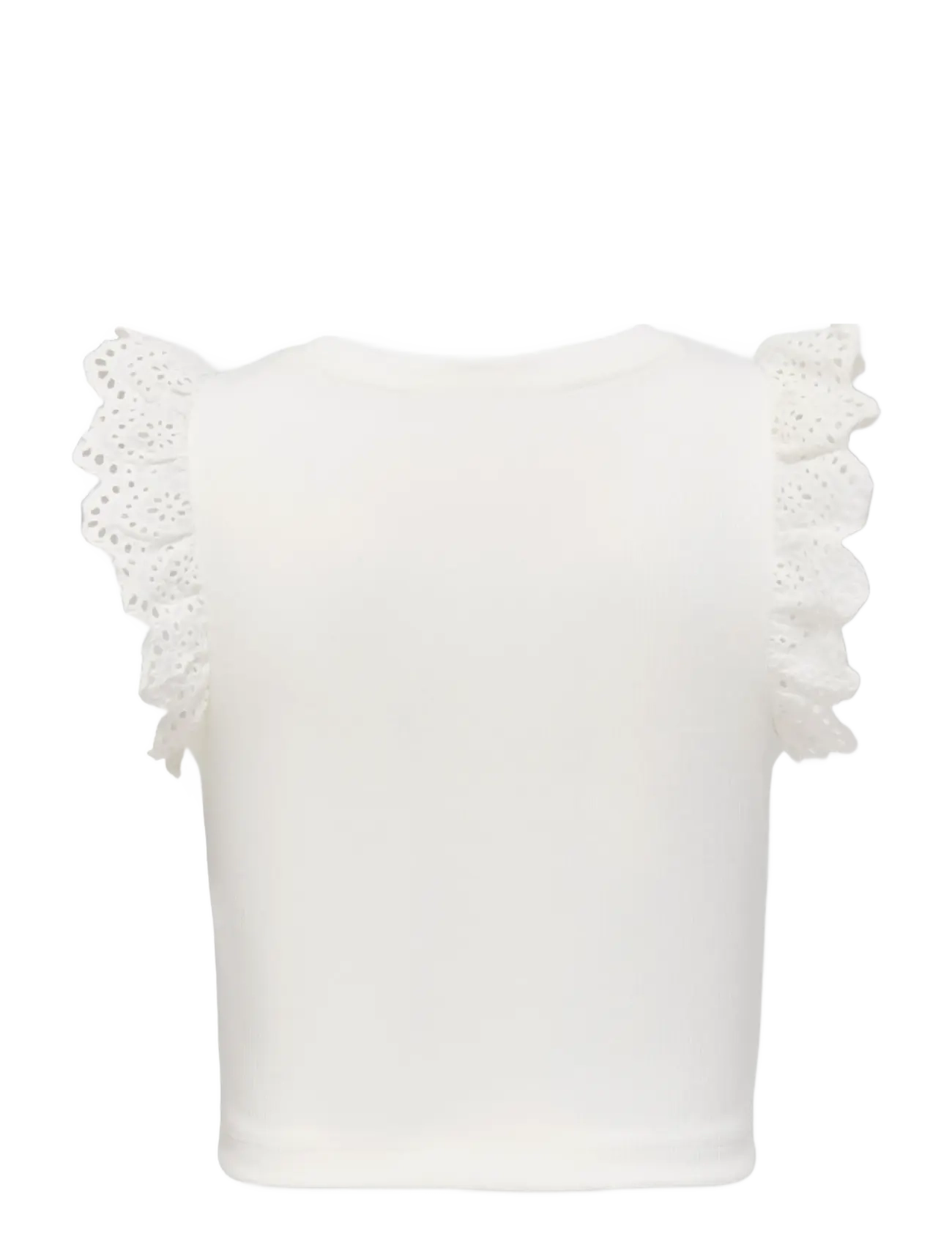 Kids Only - KMGDREA LIIFE S/L DETAIL-TOP JRS - débardeurs - cloud dancer - 1