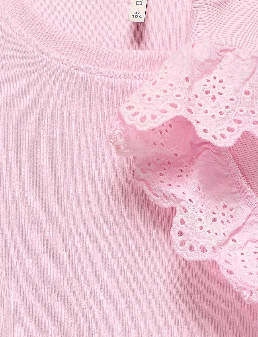 Kids Only - KMGDREA LIIFE S/L DETAIL-TOP JRS - linnen - roseate spoonbill - 2