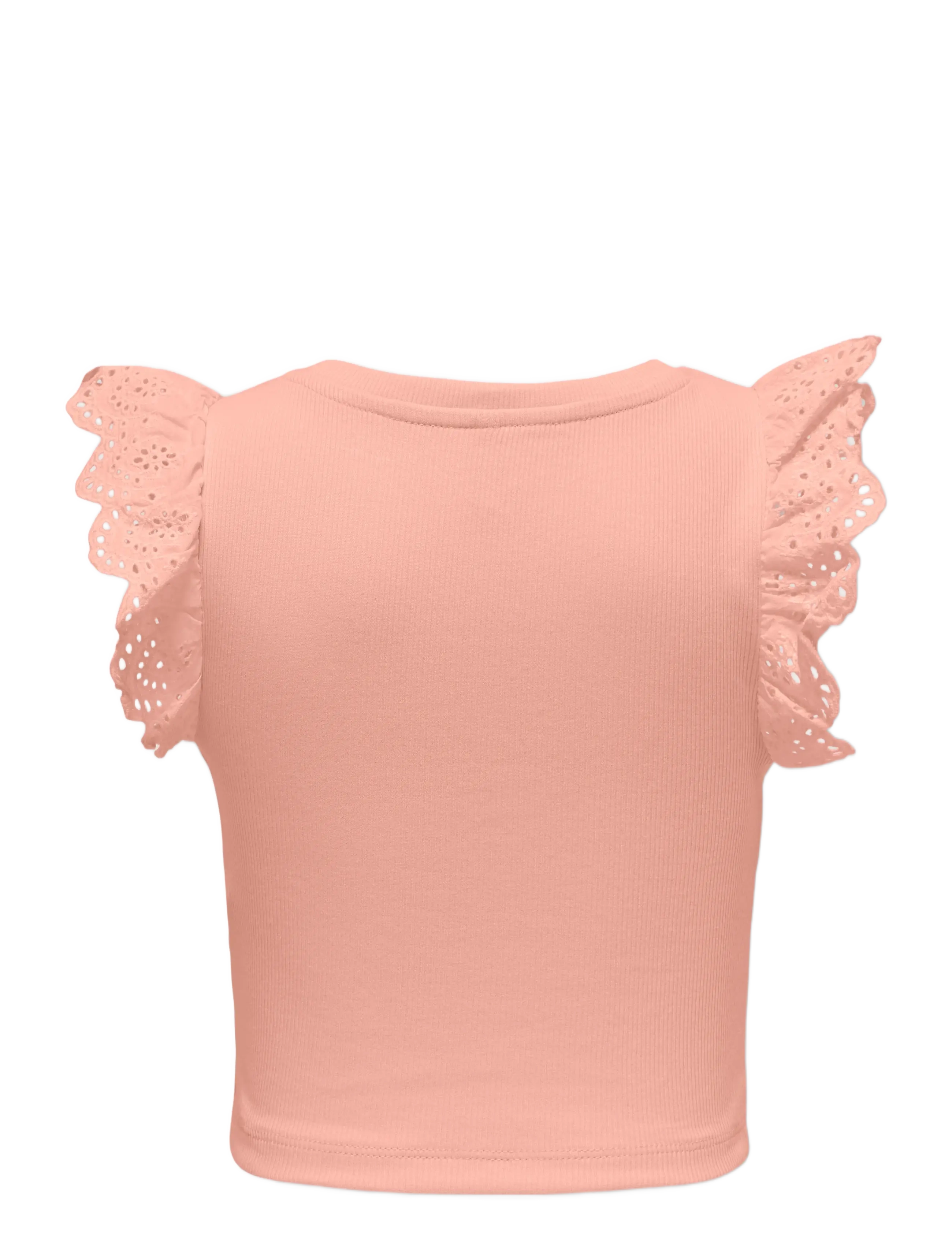 Kids Only - KMGDREA LIIFE S/L DETAIL-TOP JRS - Ærmeløs undertrøje - salmon - 1