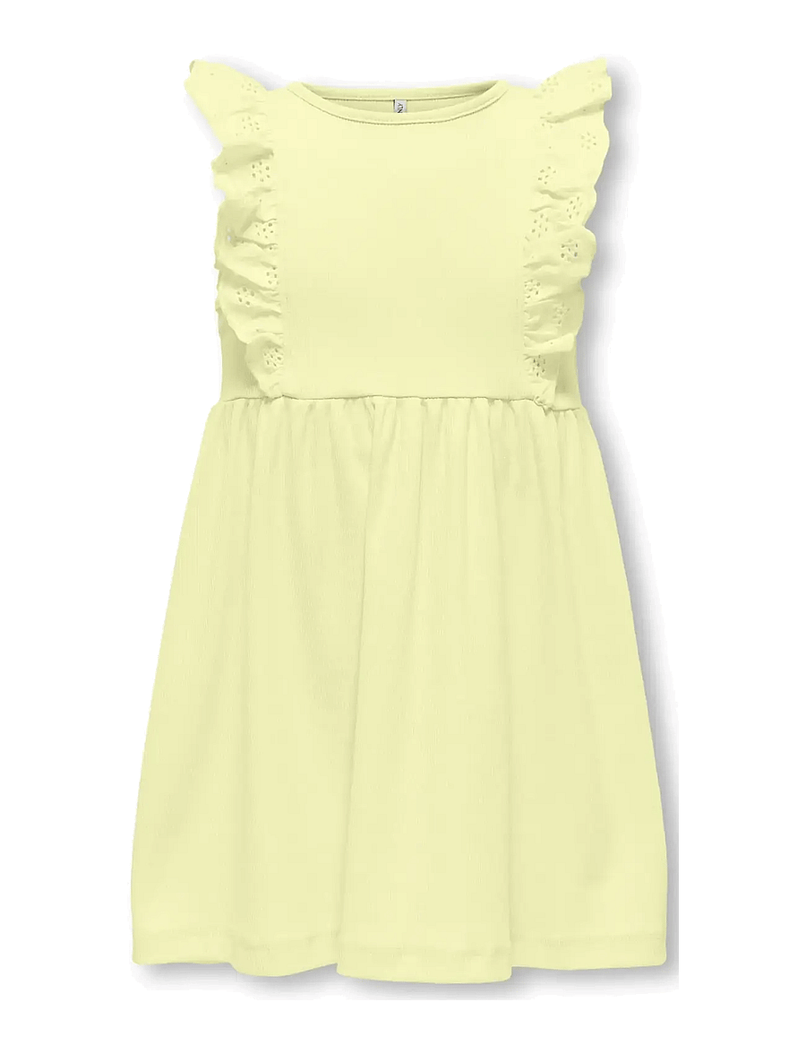 Kids Only - KMGDREA S/S DETAIL DRESS JRS - robes décontractées sans manches - tender yellow - 1