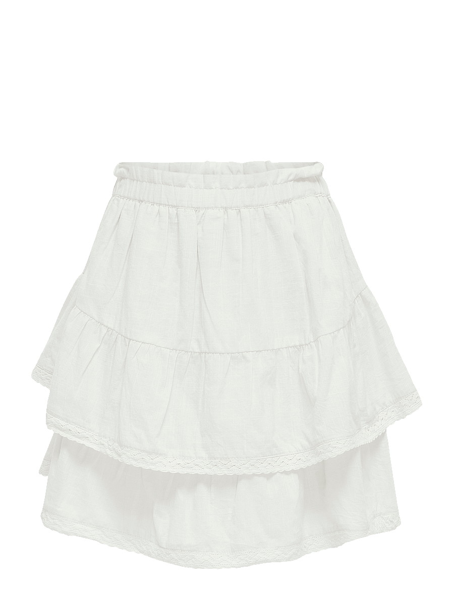Kids Only - KOGESTHER LADDER TAPE SKIRT WVN - jupes courtes - cloud dancer - 0