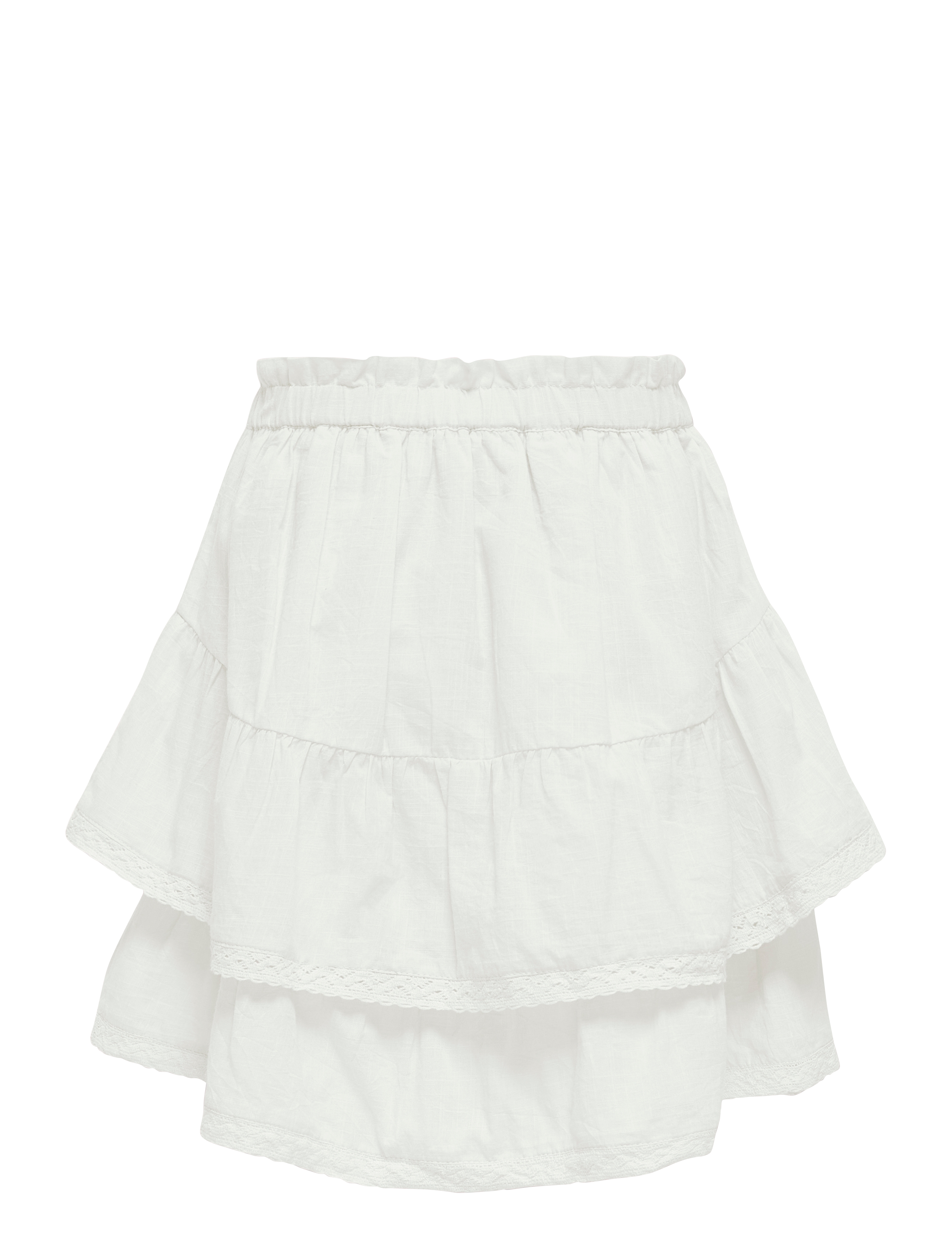 Kids Only - KOGESTHER LADDER TAPE SKIRT WVN - jupes courtes - cloud dancer - 1