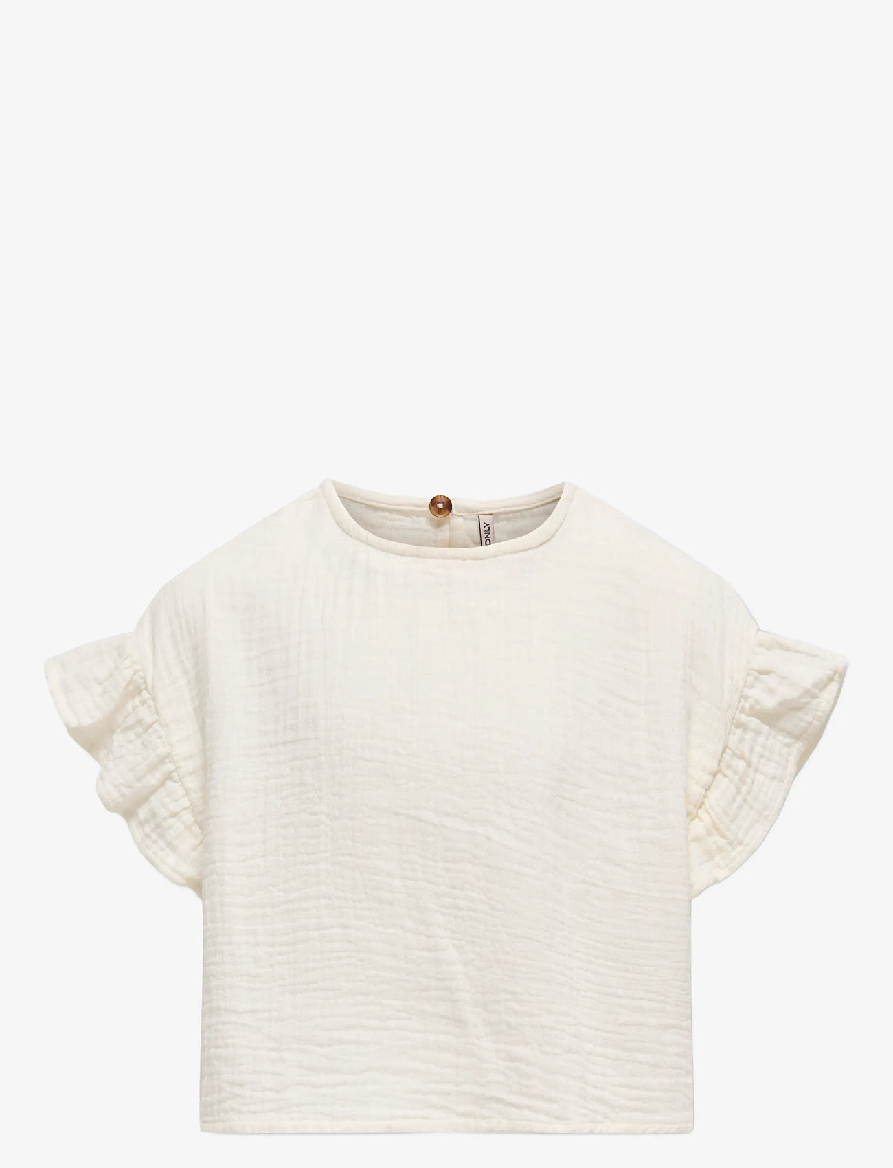 Kids Only - KOGTHYRA LIFE S/S CAPSLEEVE TOP WVN - pluusid ja tuunikad - tofu - 1