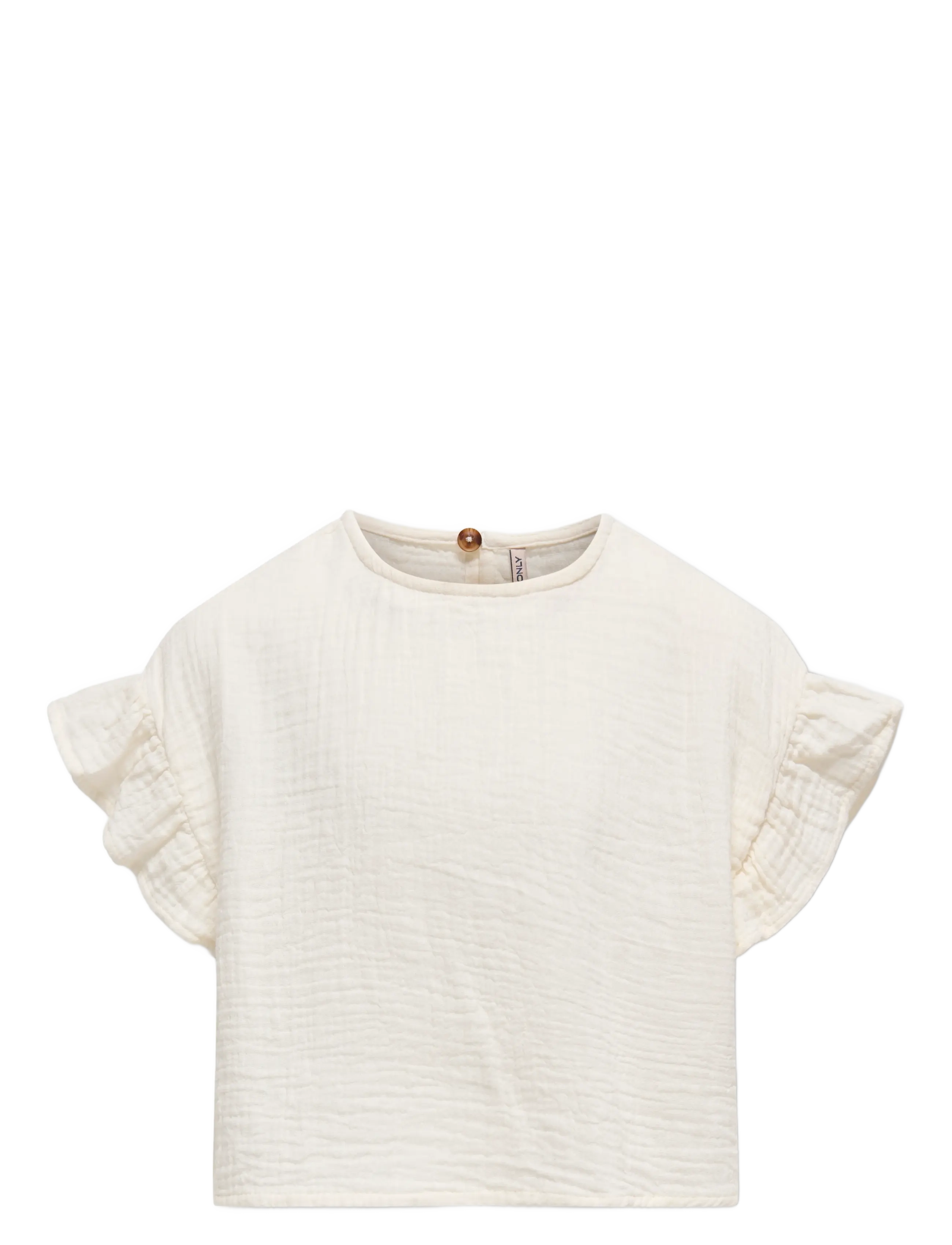 Kids Only KOGTHYRA LIFE S/S CAPSLEEVE TOP WVN - Blusen & Tuniken - TOFU / white