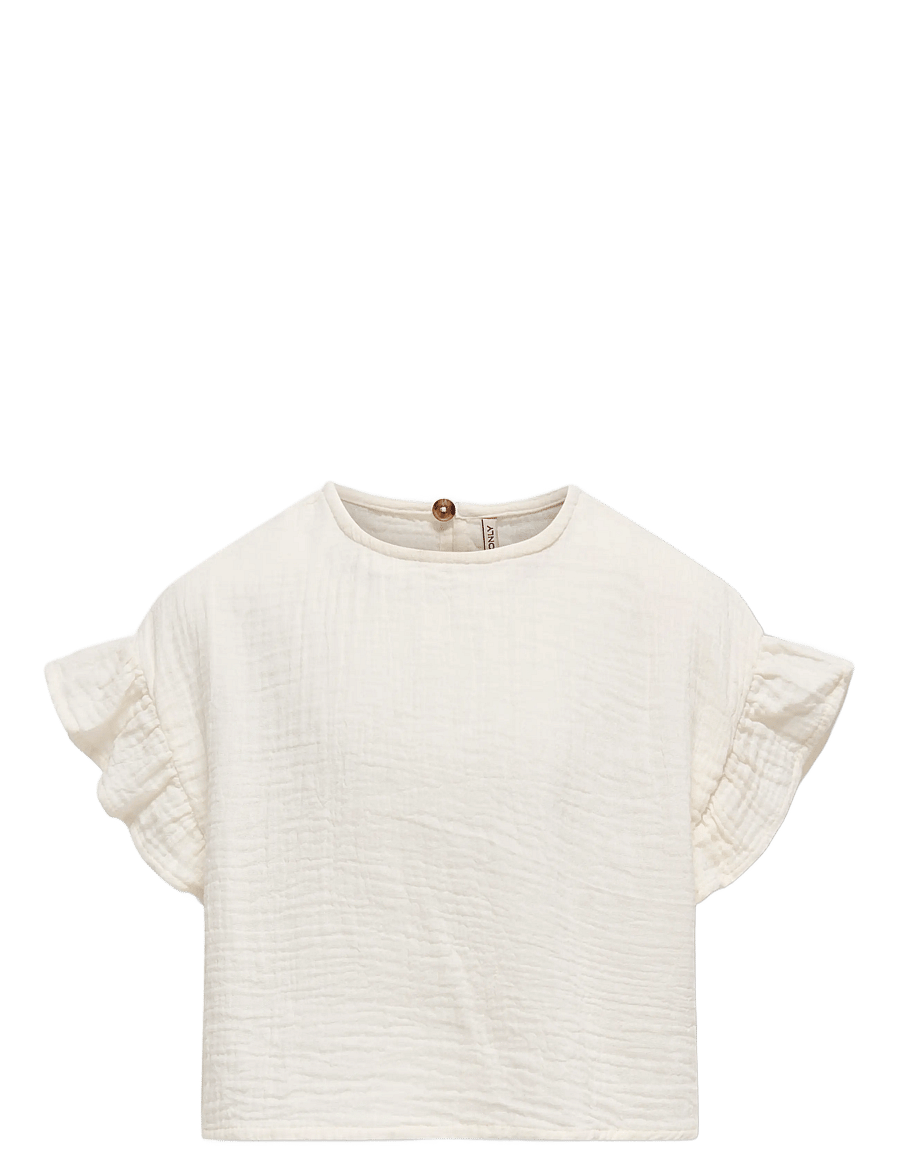 Kids Only - KOGTHYRA LIFE S/S CAPSLEEVE TOP WVN - mažiausios kainos - tofu - 1