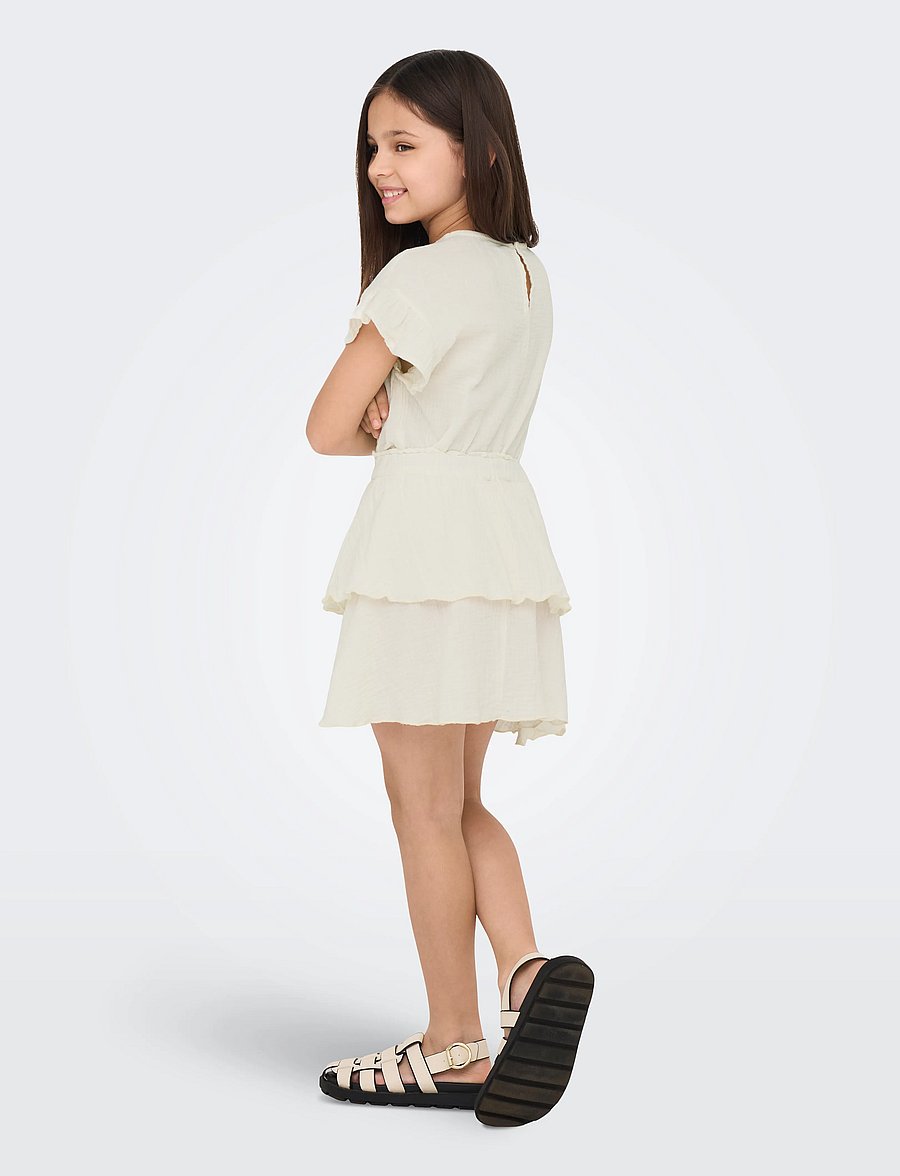 Kids Only - KOGTHYRA LIFE LAYERED SKIRT WVN - korte nederdele - tofu - 3