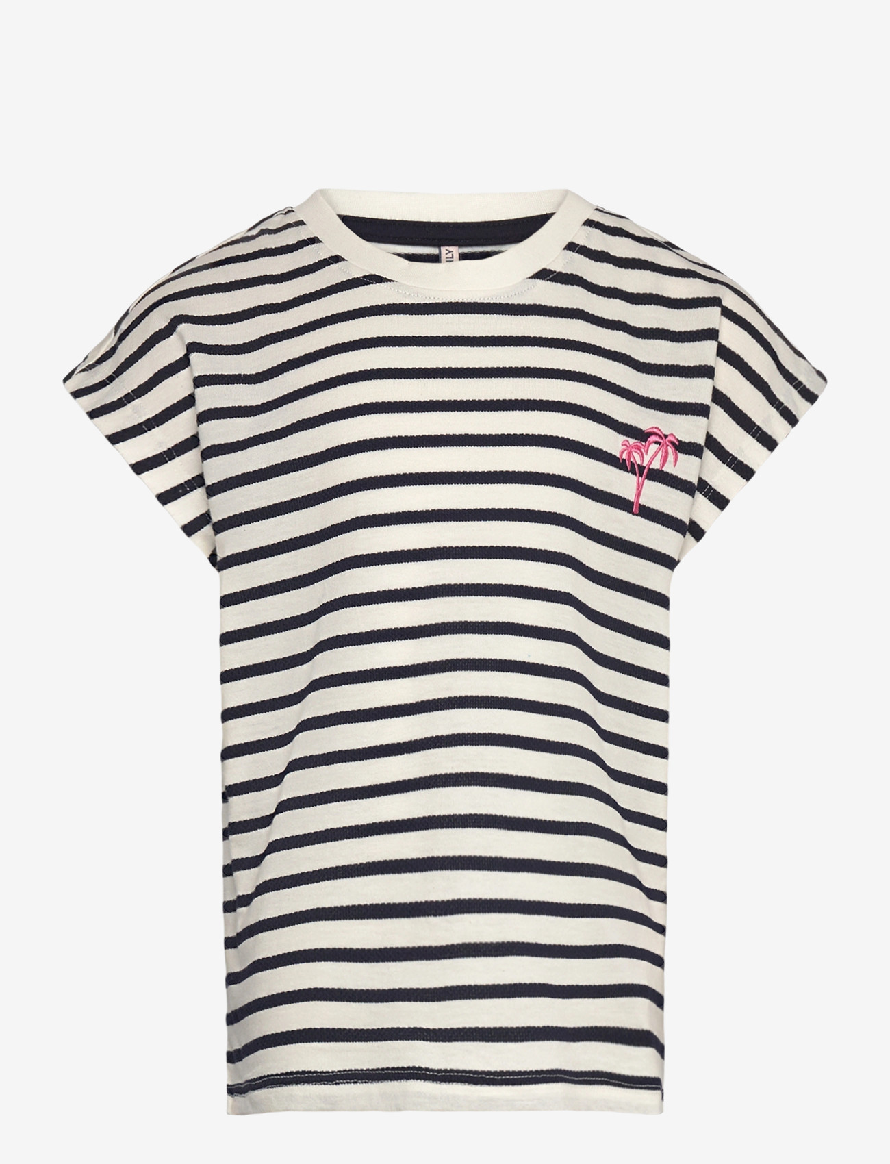 Kids Only - KOGTRINE BATSLEEVE STRUCTURE TOP JRS - lühikeste varrukatega t-särgid - cloud dancer - 0