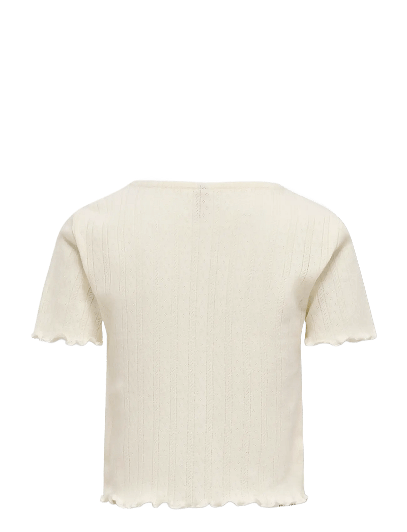 Kids Only - KOGCARLOTTA LIFE S/S TOP JRS NOOS - kurzärmelige - cloud dancer - 2