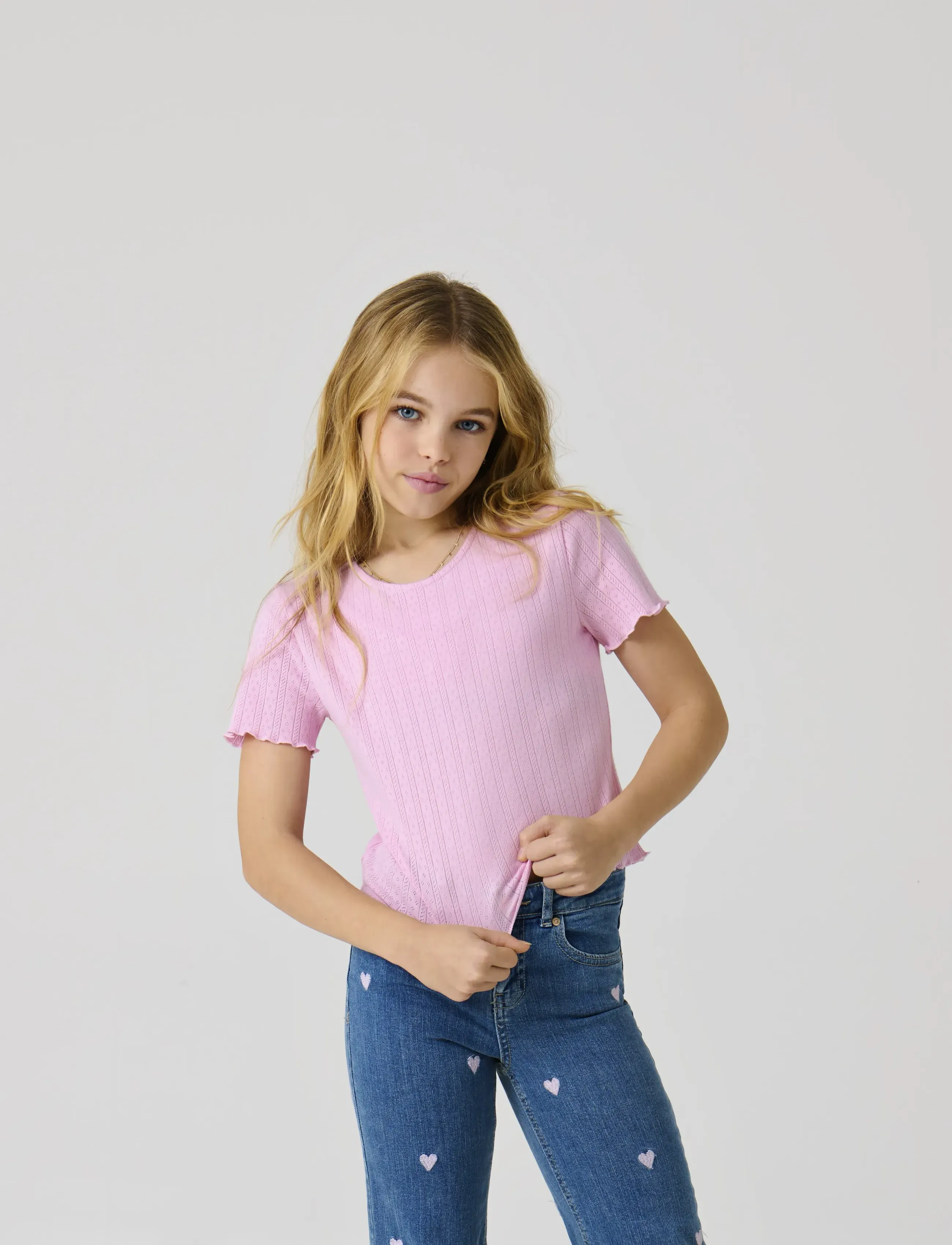 Kids Only KOGCARLOTTA LIFE S/S TOP JRS NOOS - Kortærmede T-shirts - ROSEATE SPOONBILL / pink/rose