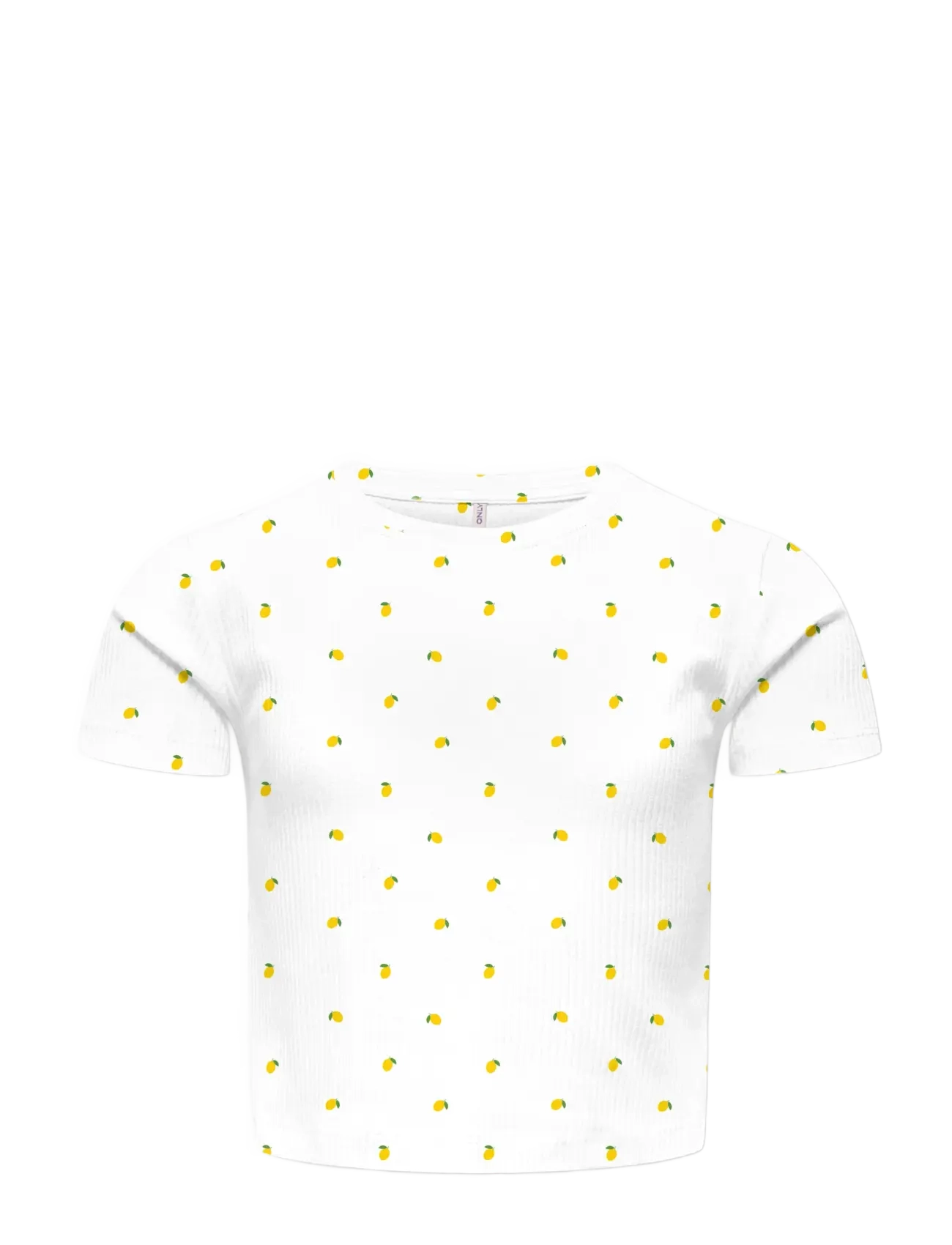Kids Only KOGBELLA LIFE SHORT AOP S/S TOP JRS NOOS - Oberteile - CLOUD DANCER / white