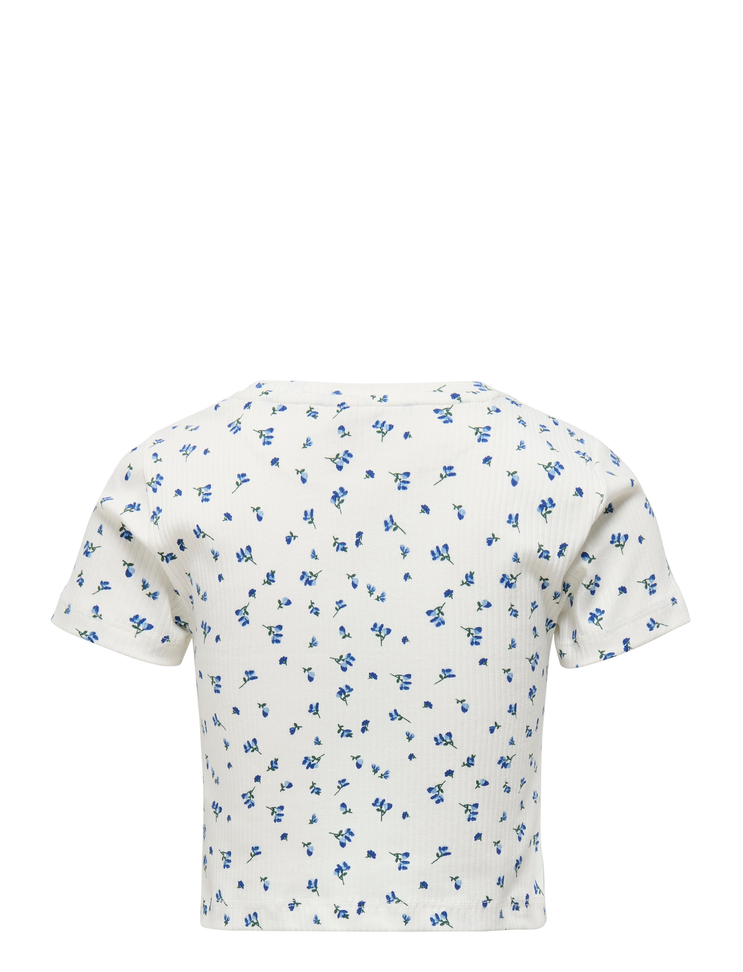 Kids Only - KOGBELLA LIFE SHORT AOP S/S TOP JRS NOOS - kortærmede t-shirts - mazarine blue - 2