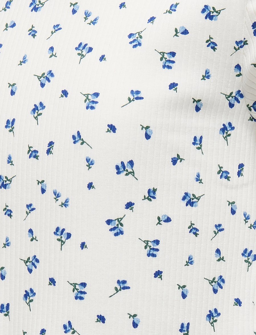 Kids Only - KOGBELLA LIFE SHORT AOP S/S TOP JRS NOOS - marškinėliai trumpomis rankovėmis - mazarine blue - 4