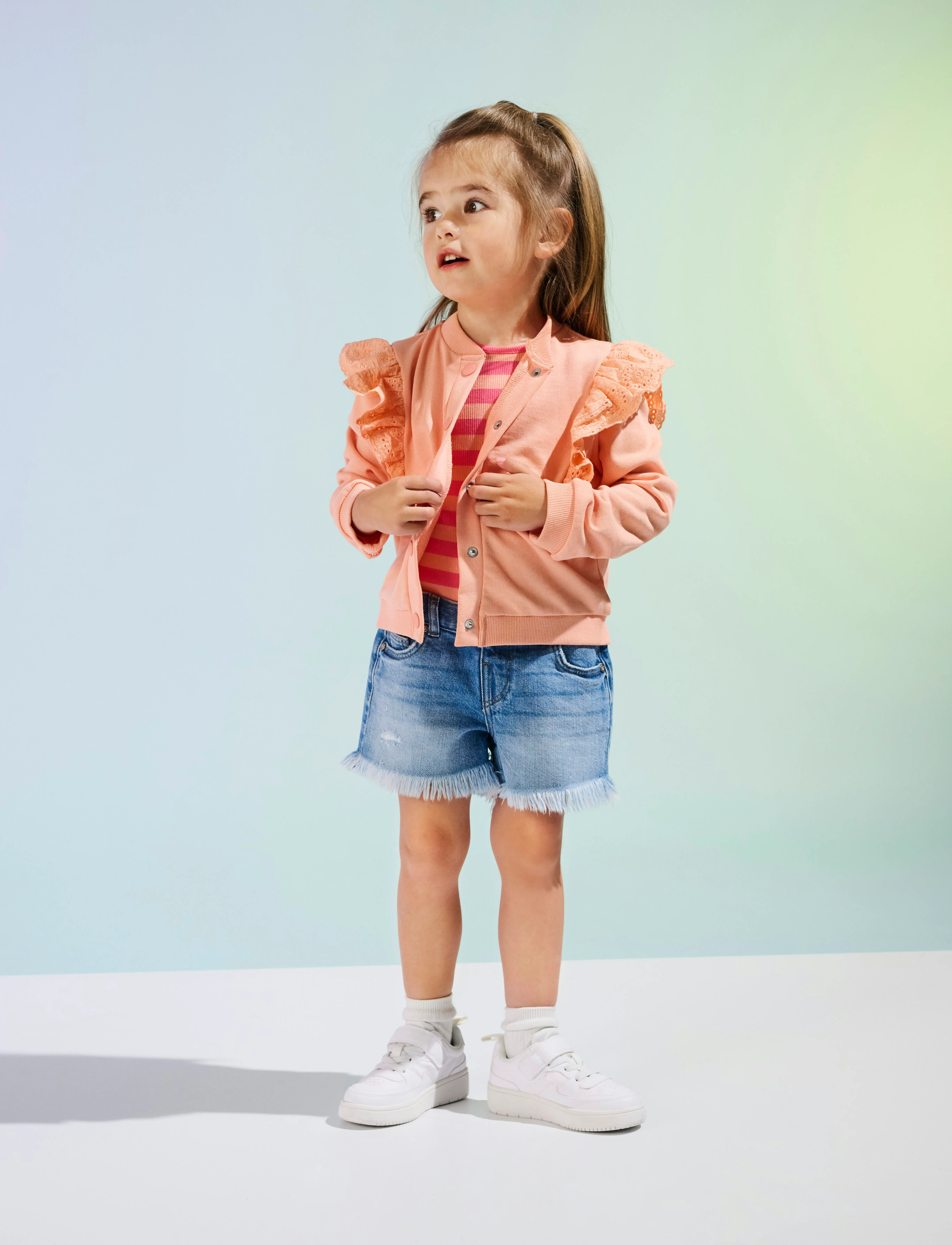 Kids Only KMGROBYN EX VINTAGE PALM DNM SHORTS AZG - Underdele - LIGHT BLUE DENIM / blue