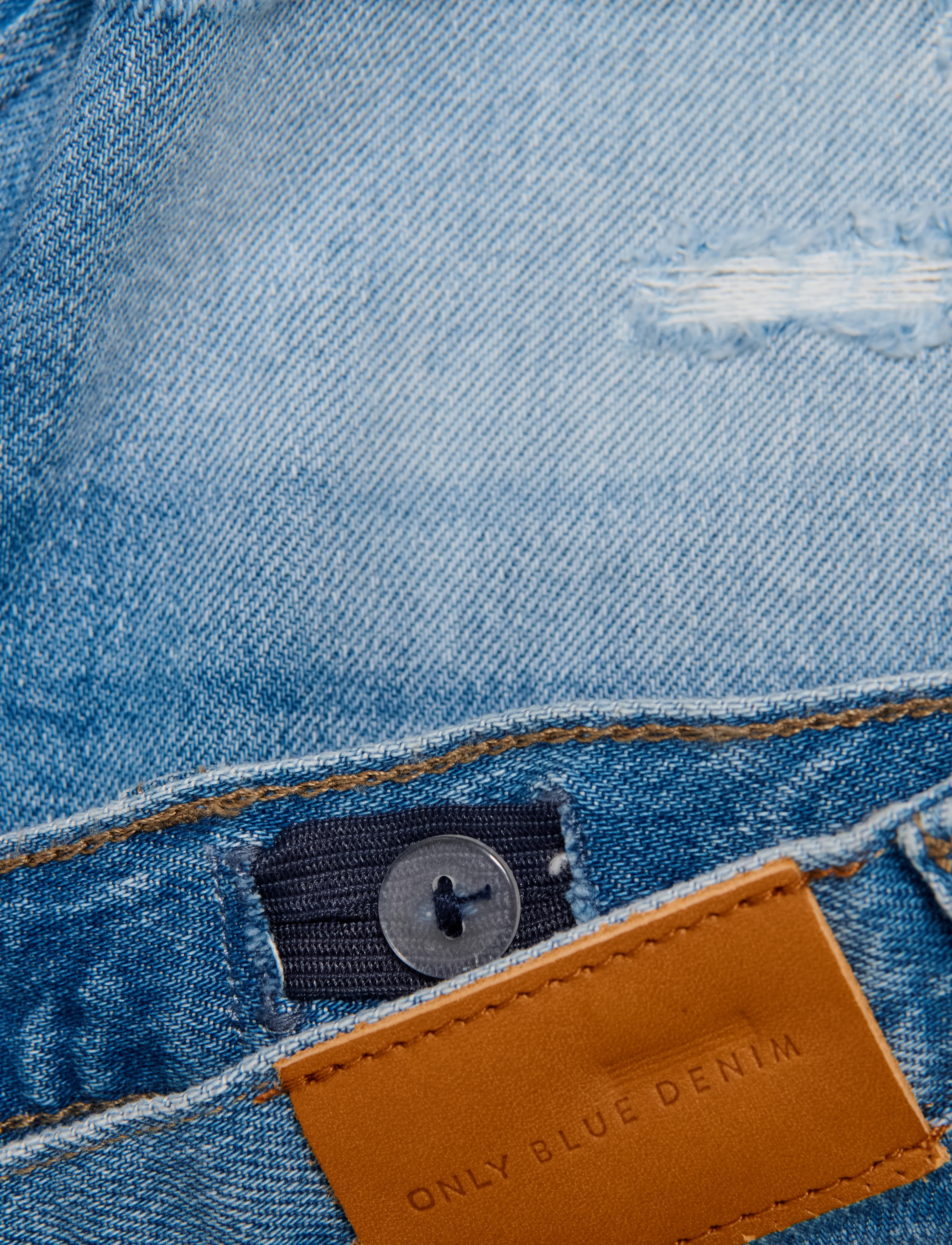Kids Only - KMGROBYN EX VINTAGE PALM DNM SHORTS AZG - light blue denim - 3