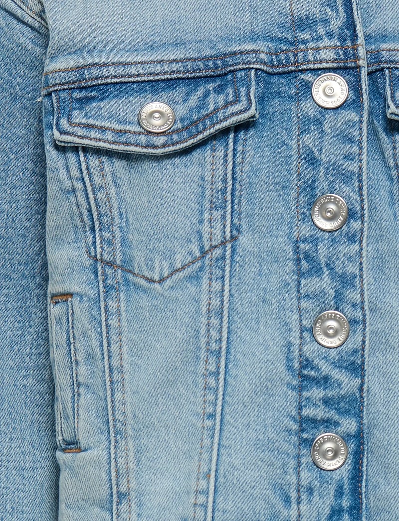 Kids Only - KMGSMILLA FLOWER JACKET DNM AZG - denimjakker - light blue denim - 3