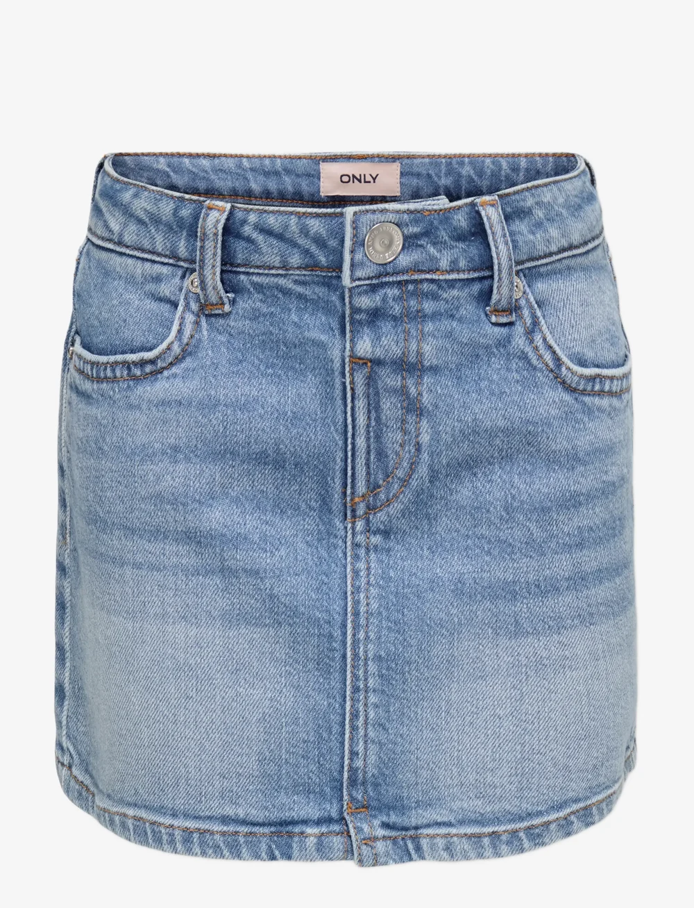 Kids Only - KMGSMILLA FLOWER SKIRT DNM AZG - jeanskjolar - light blue denim - 1